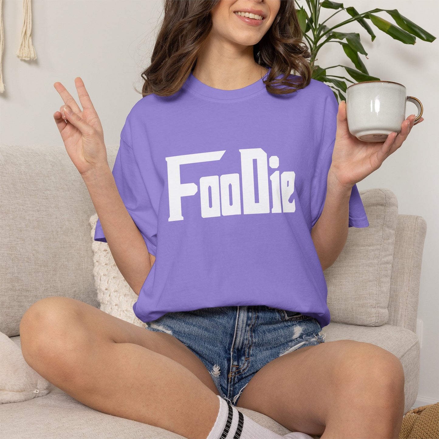 L.O.E.F Foodie Unisex Tee Shirt (White)