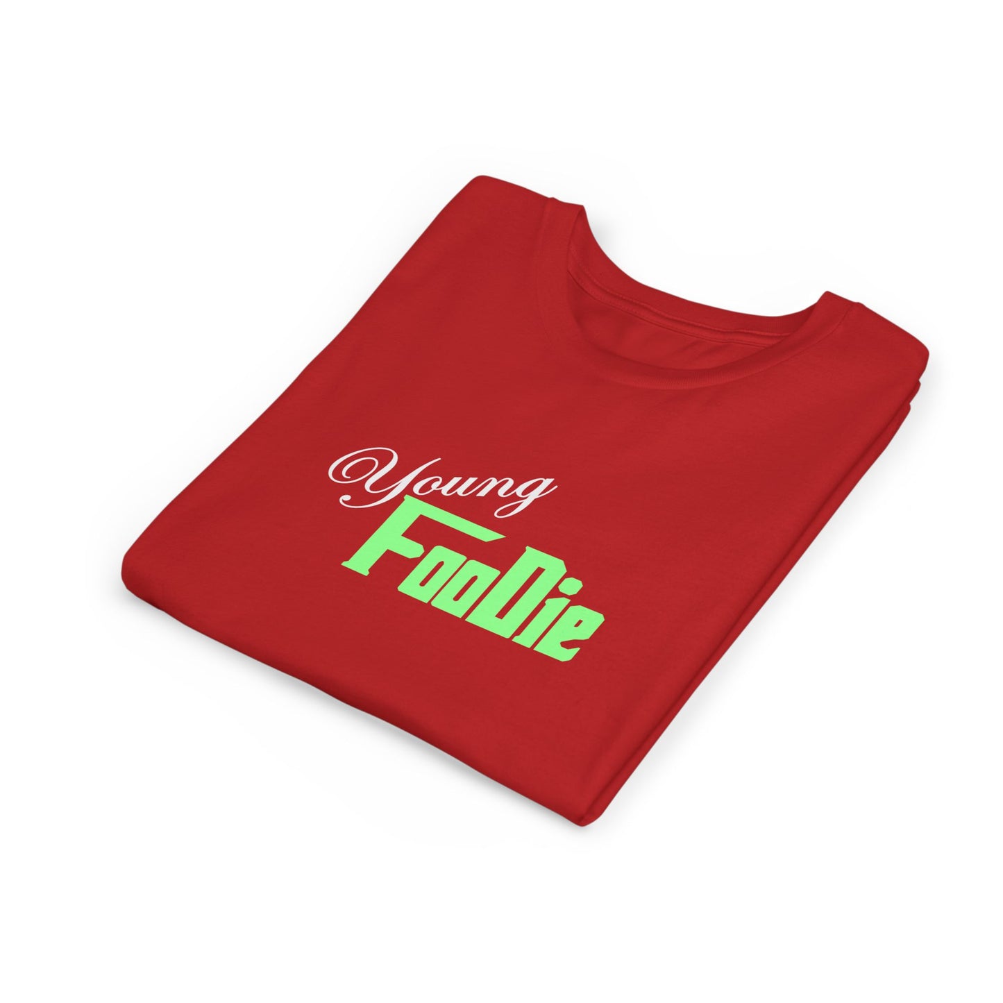 L.O.E.F White Young Foodie Youth Short Sleeve Tee (Mint Green)