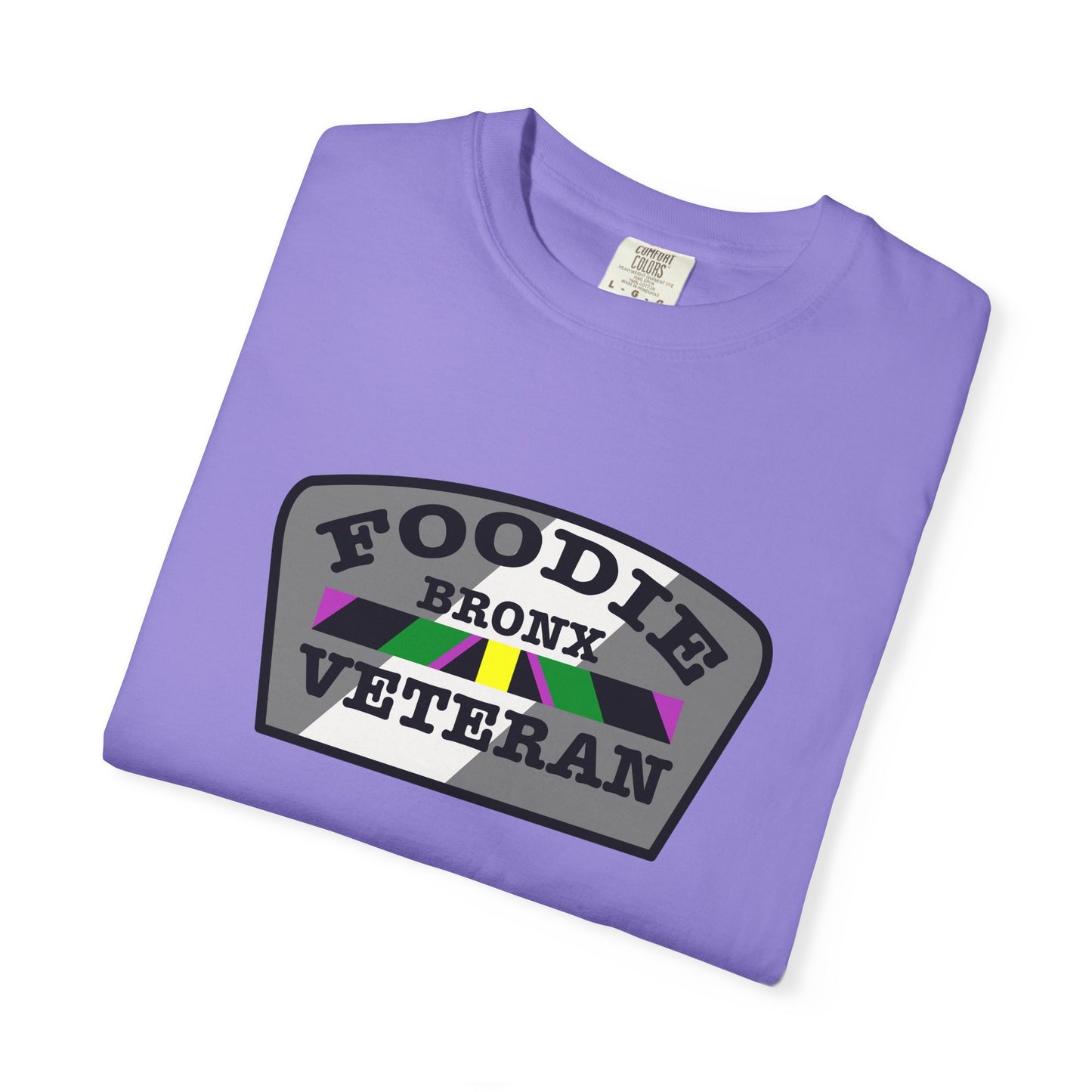 L.O.E.F Foodie Veteran Bronx Unisex Tee Shirt (Gray)
