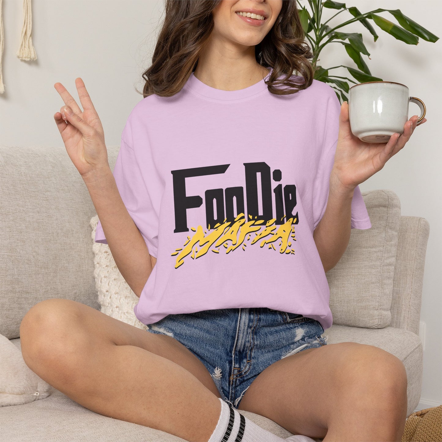 L.O.E.F Foodie Mafia Tee-Shirt (Mustard)