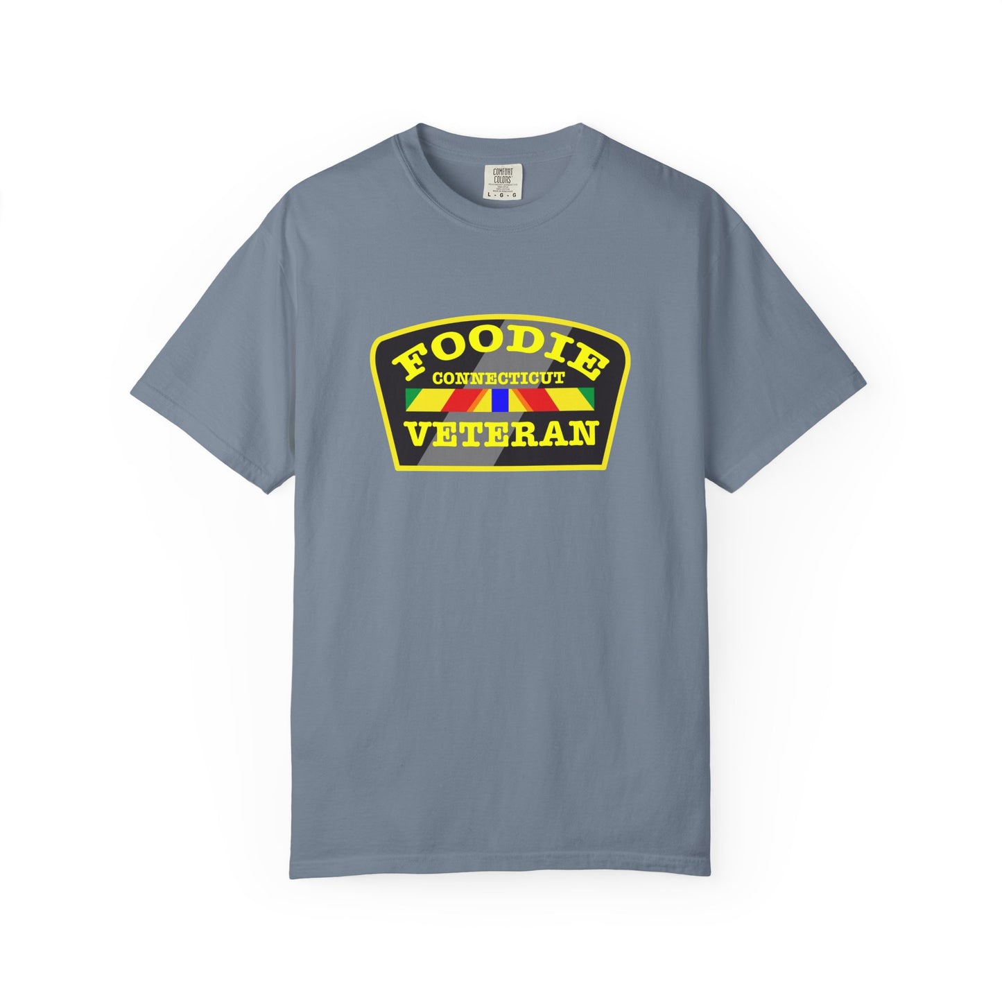 L.O.E.F Foodie Veteran CONNECTICUT Unisex Tee Shirt (Yellow)