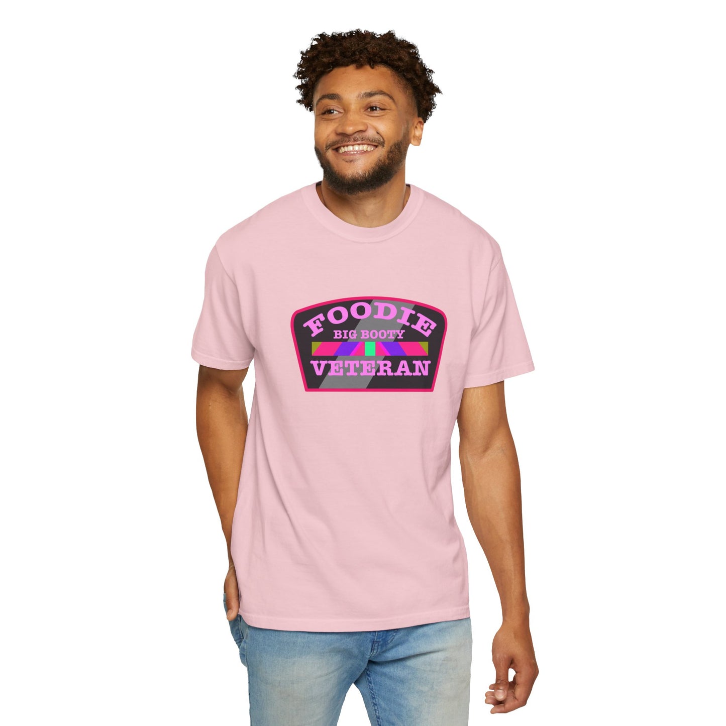 L.O.E.F Foodie Veteran BIG BOOTY Unisex Tee Shirt (Pink)