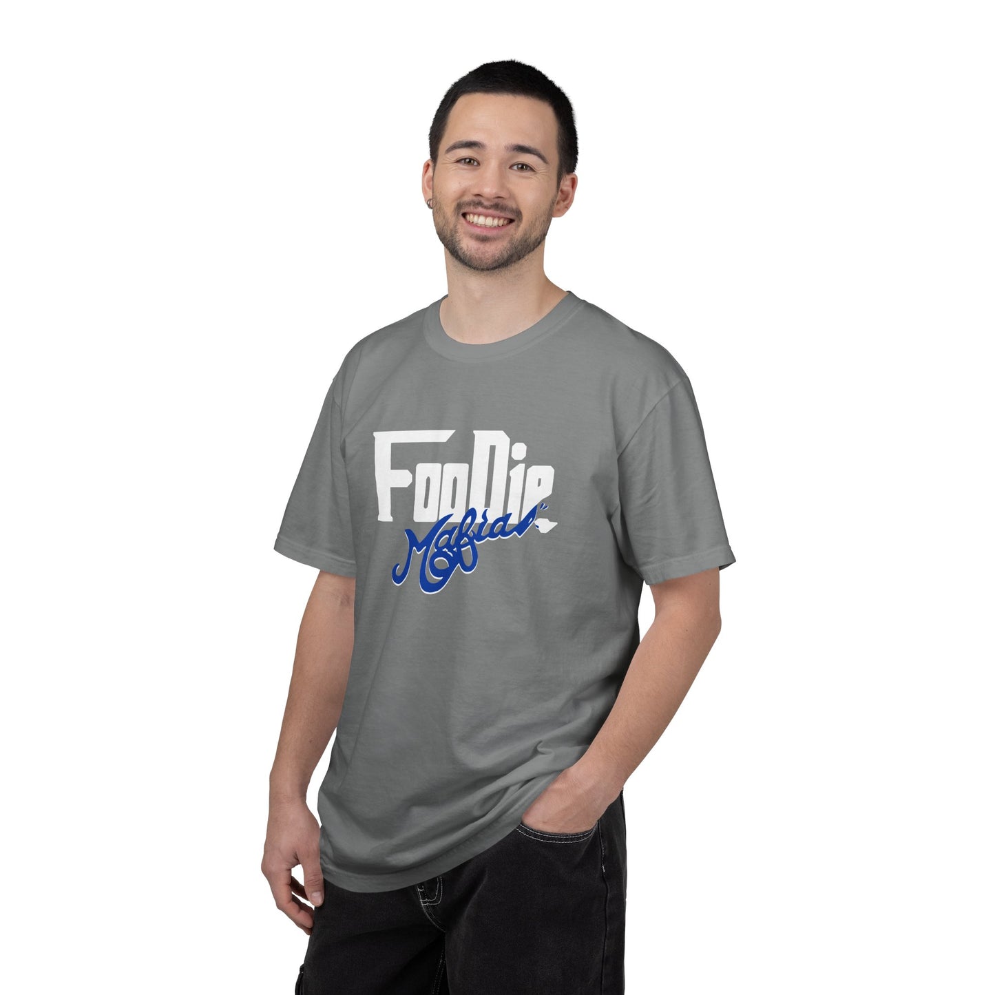 L.O.E.F Foodie Mafia Unisex Tee Shirt  (Dark Blue)