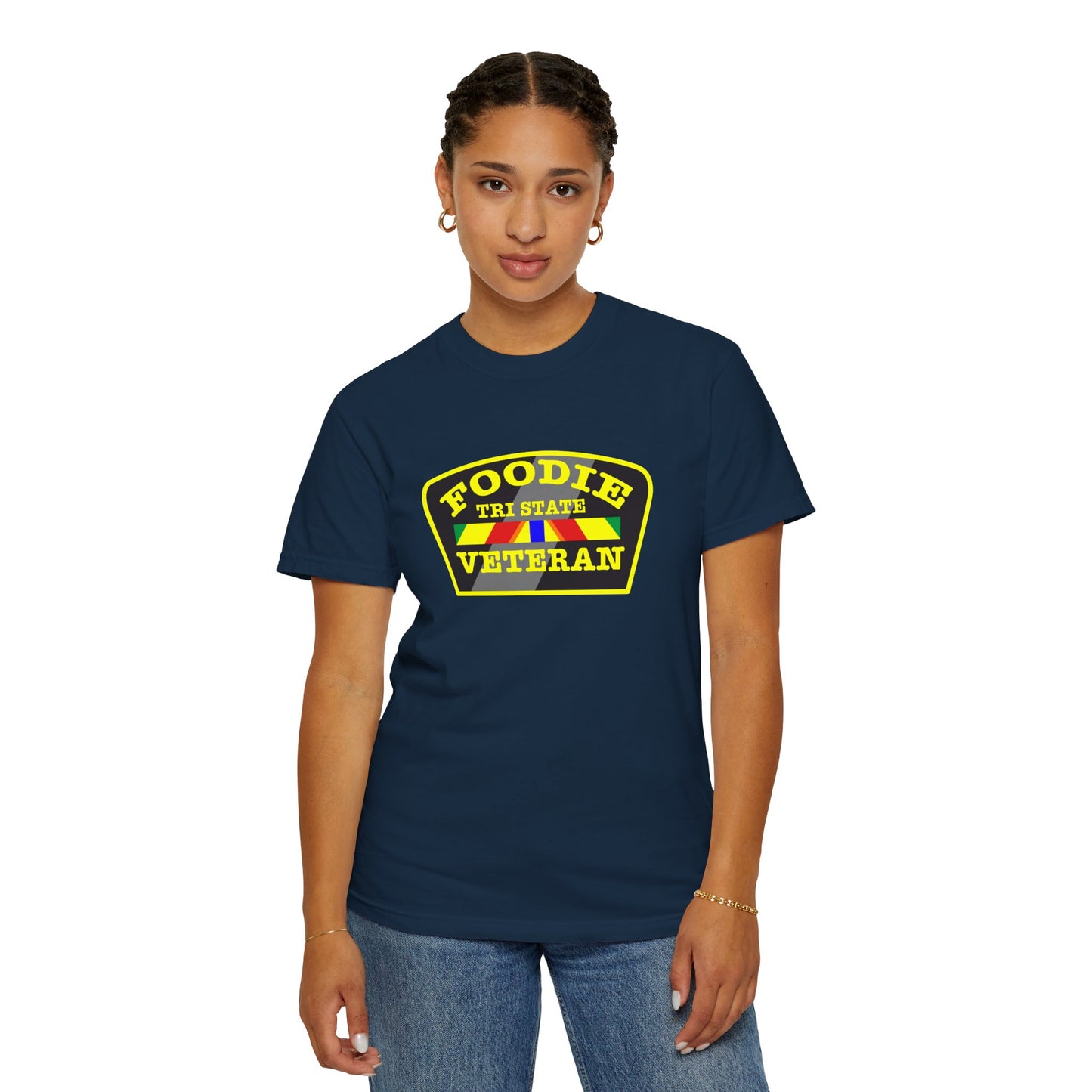 L.O.E.F Foodie Veteran TRI STATE Unisex Tee Shirt (Yellow)