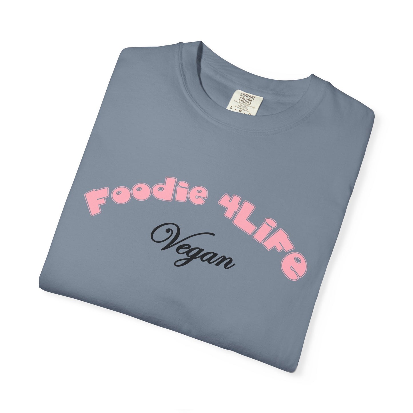 L.O.E.F Foodie 4Life Vegan Unisex Tee Shirt (Soft Pink)