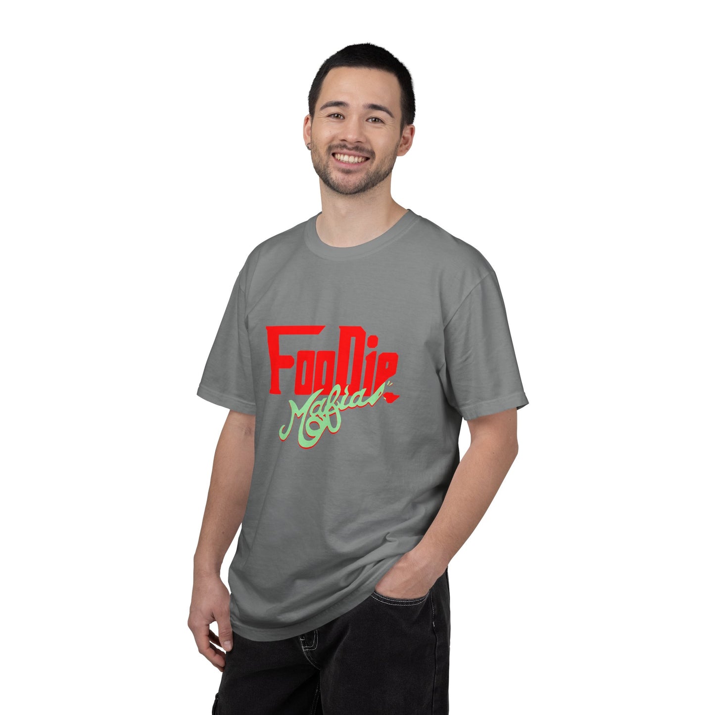 L.O.E.F Red Foodie Mafia Unisex Tee Shirt (Mint Green)
