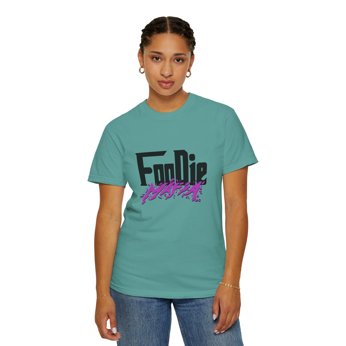 L.O.E.F Foodie Mafia Unisex Tee Shirt (Bright Purple)
