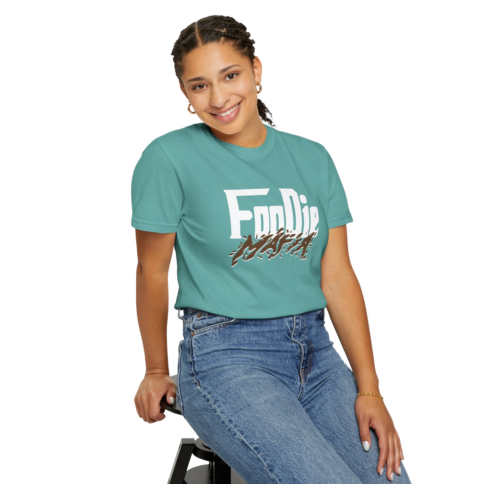 L.O.E.F Foodie Mafia Unisex Tee Shirt  (Brown)