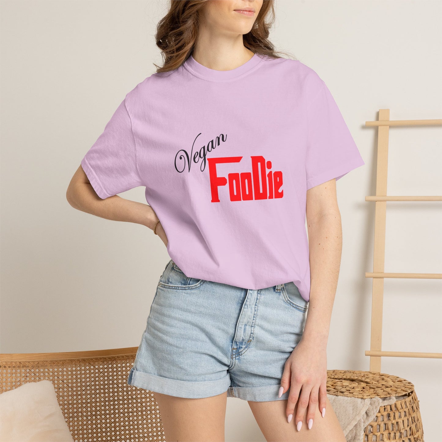L.O.E.F Unisex Vegan Foodie Tee Shirt (Fiery Red)