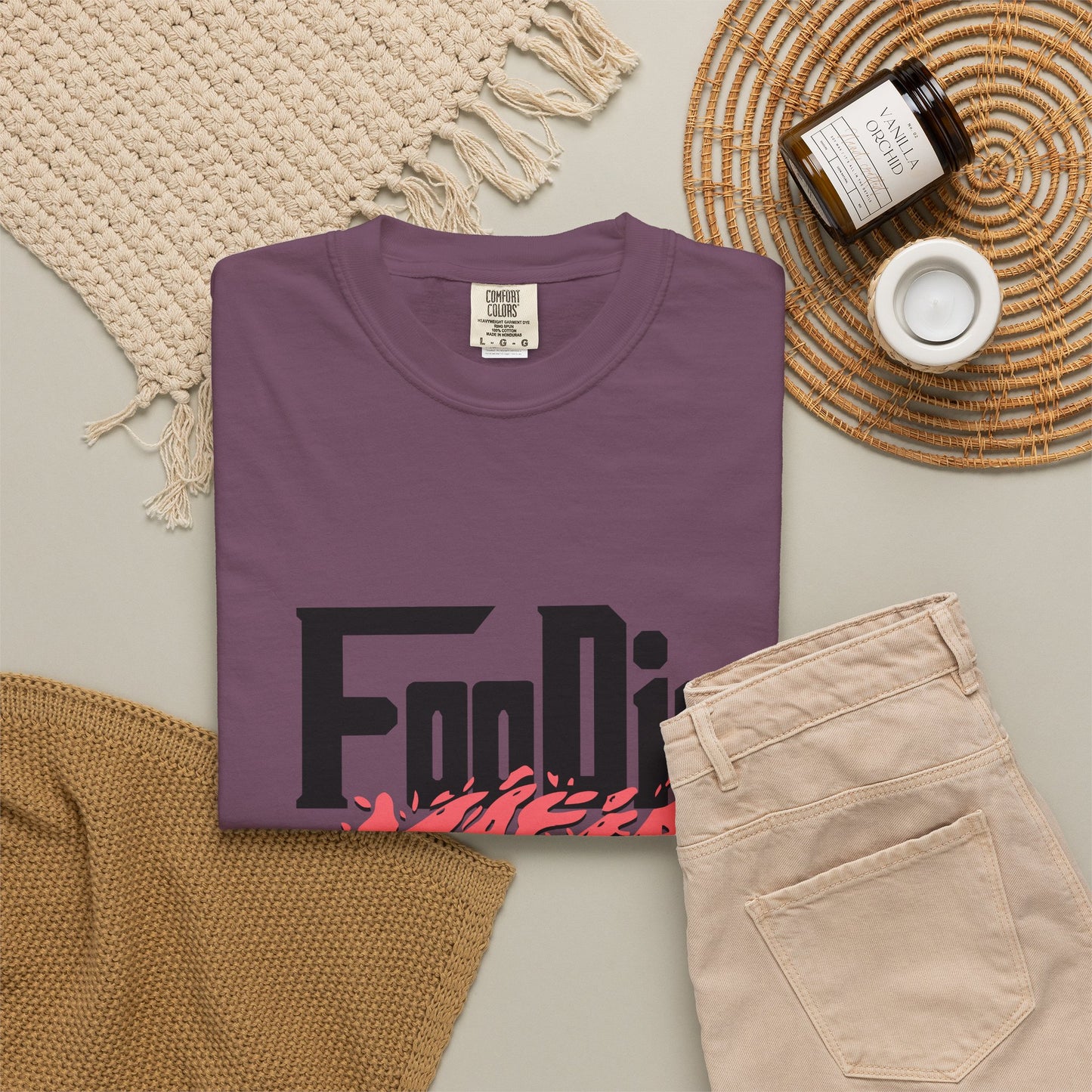 L.O.E.F Foodie Mafia Tee Shirt (Rust)