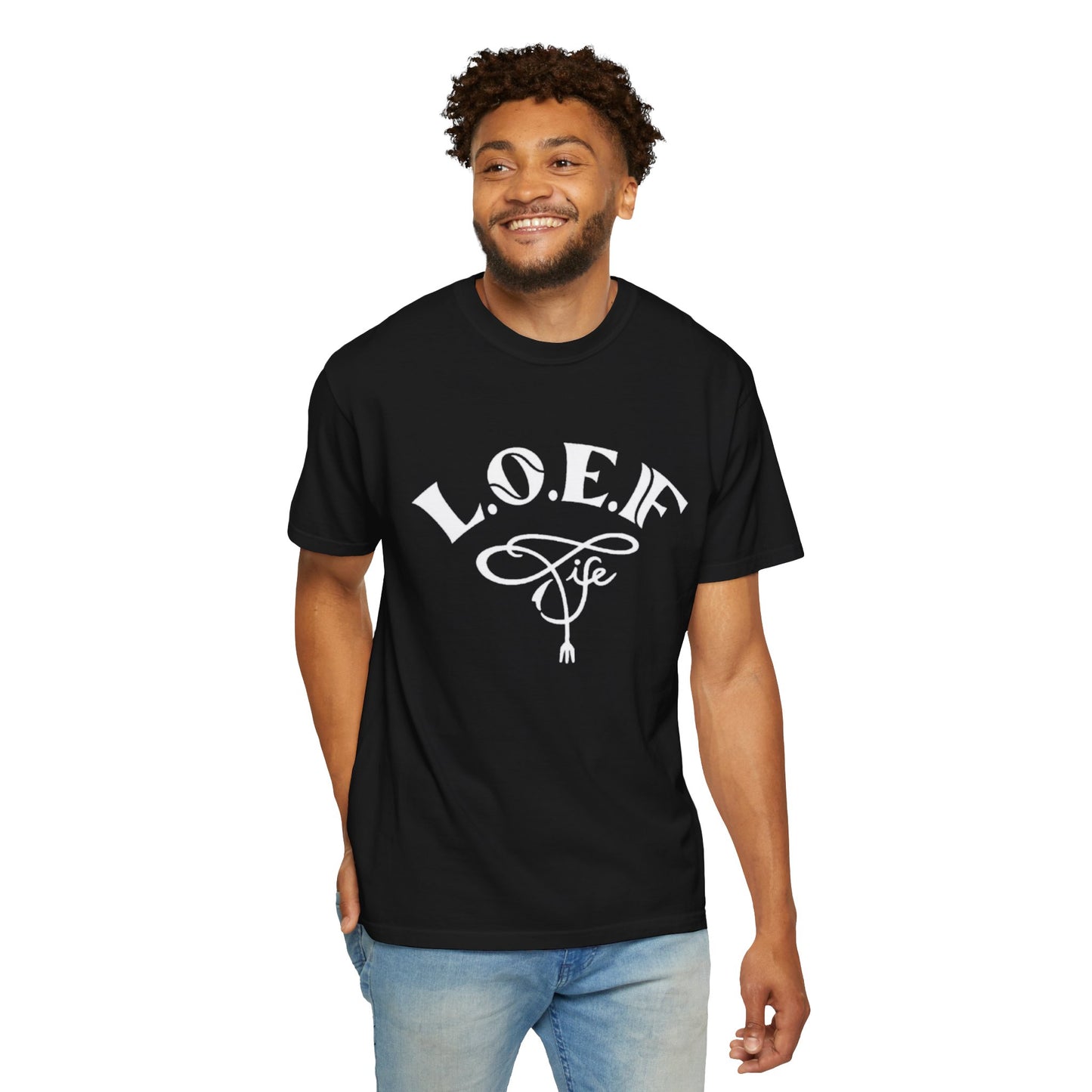 L.O.E.F Life Unisex Tee Shirt (White)