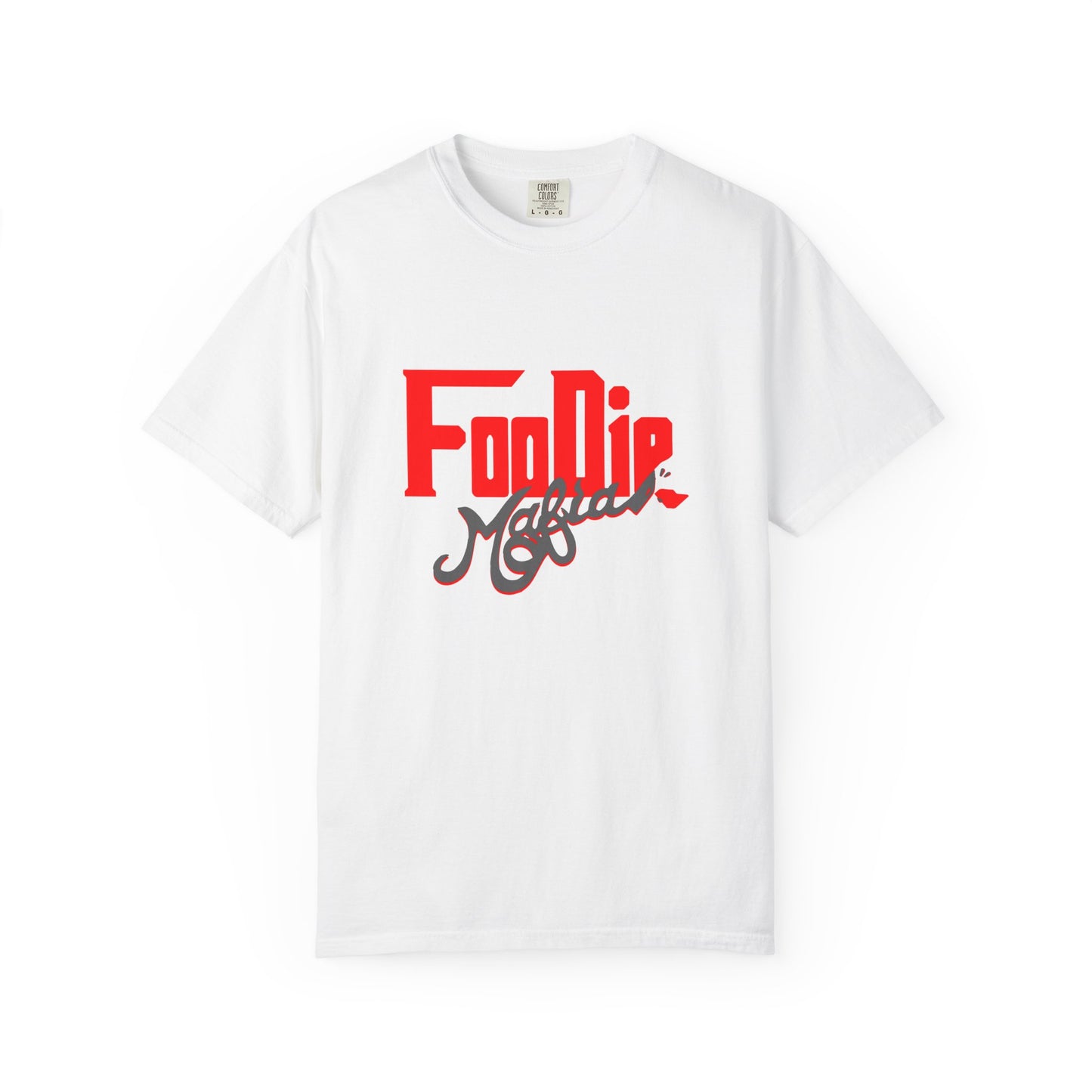 L.O.E.F Red Foodie Mafia Unisex Tee Shirt (Dark Grey)