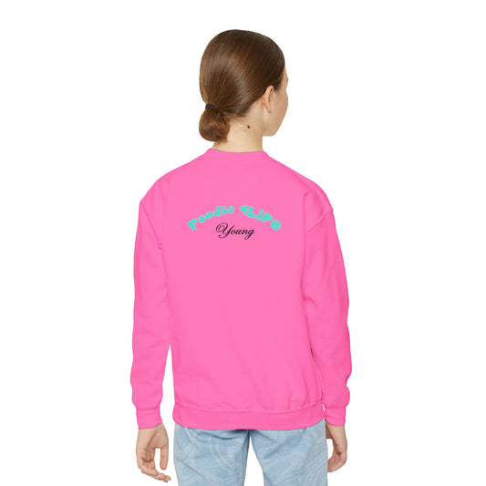 L.O.E.F Foodie 4Life Young Sweatshirt  (Sky Blue)