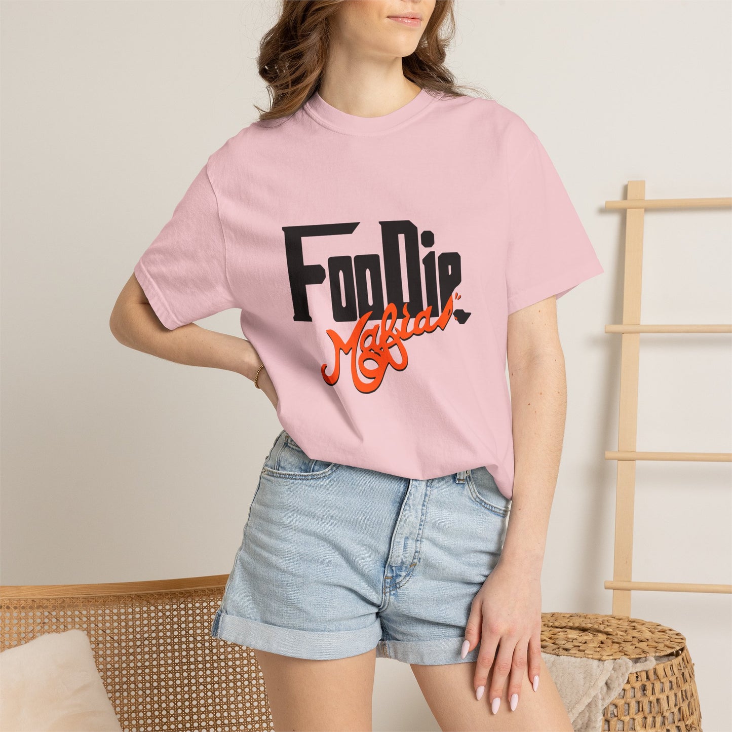 L.O.E.F Foodie Mafia Unisex Tee Shirt (Flat Red)