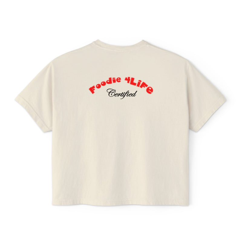 L.O.E.F Foodie 4Life Certified Boxy Tee (Fiery Red)