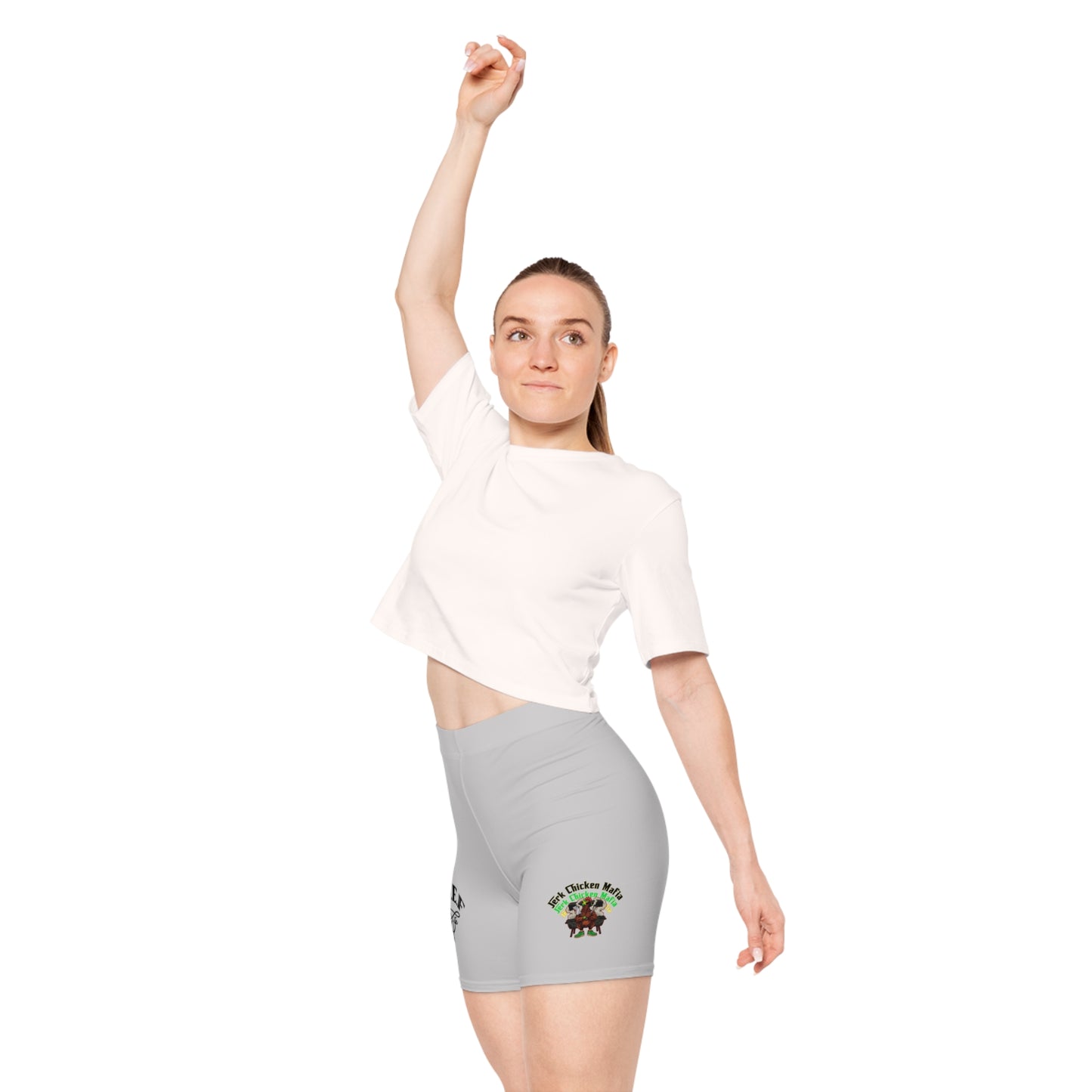 L.O.E.F Jerk Chicken Mafia Women Biker Shorts