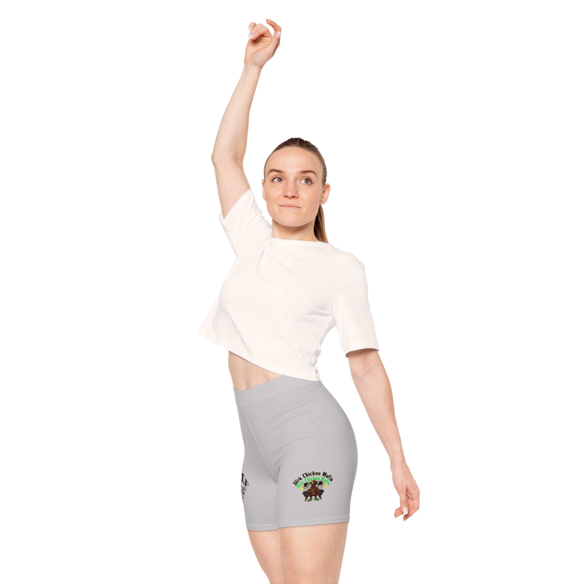 L.O.E.F Jerk Chicken Mafia Women Biker Shorts