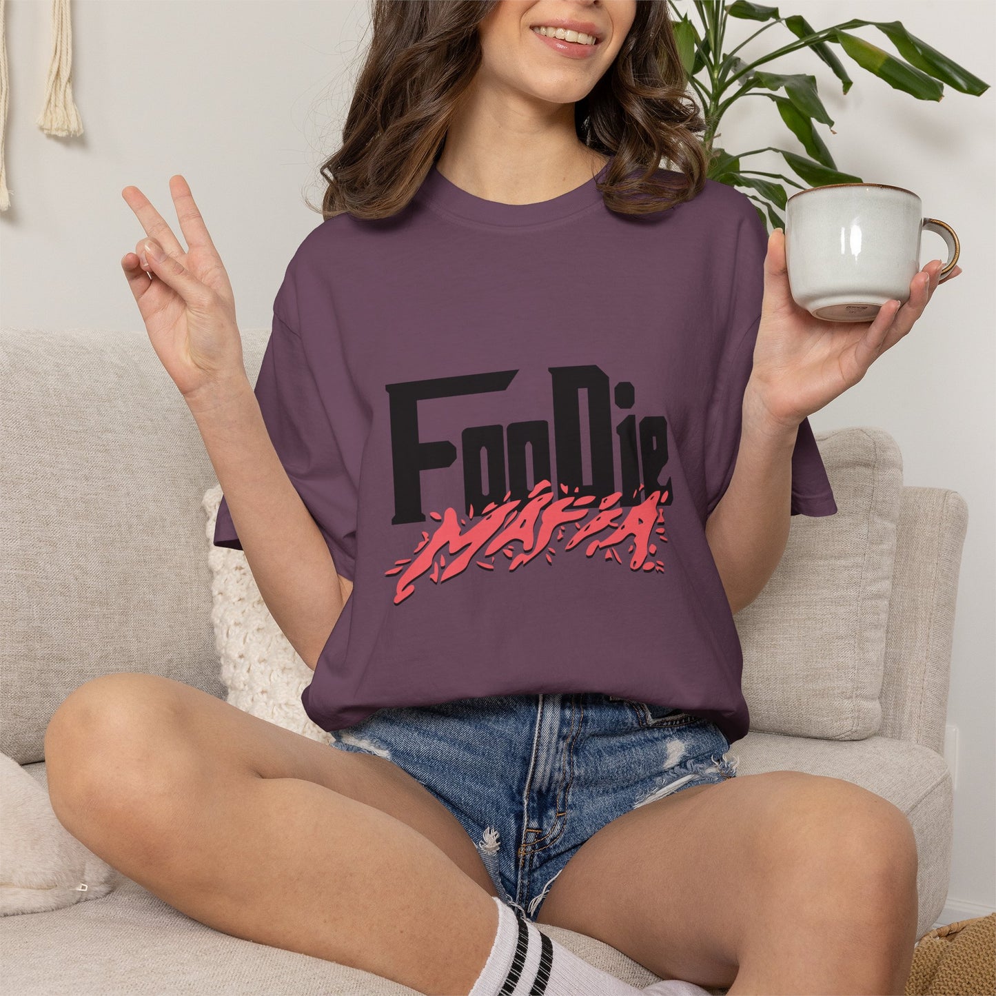 L.O.E.F Foodie Mafia Tee Shirt (Rust)