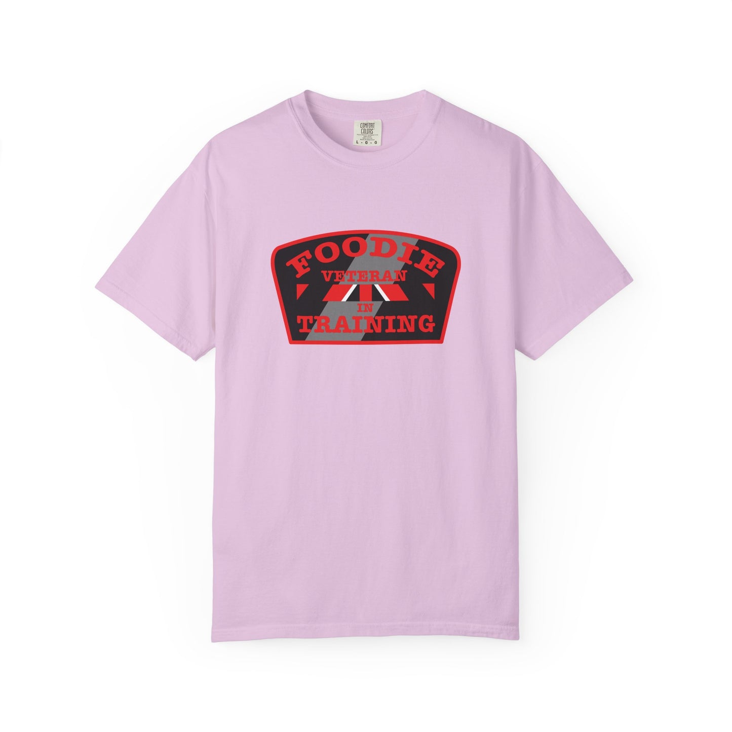 L.O.E.F Foodie Veteran IN TRAINING Unisex Tee Shirt (Red)