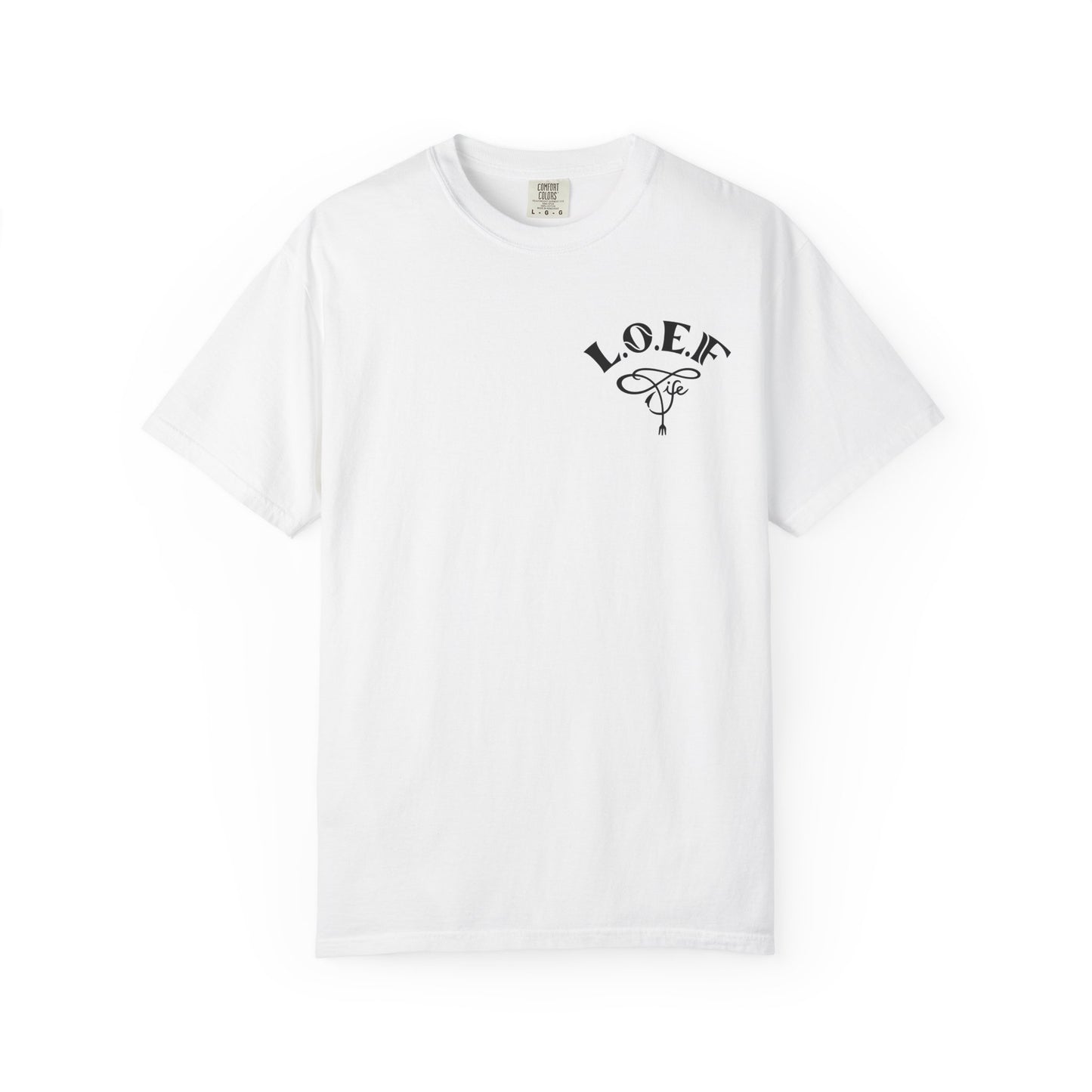 L.O.E.F Foodie 4Life Vegan Unisex Tee Shirt (Machalite Green)