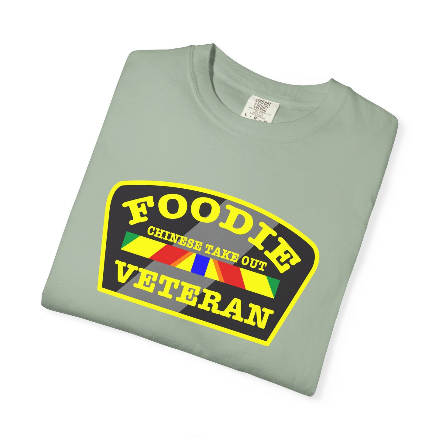 L.O.E.F Foodie Veteran CHINESE TAKE OUT Unisex Tee Shirt (Yellow)