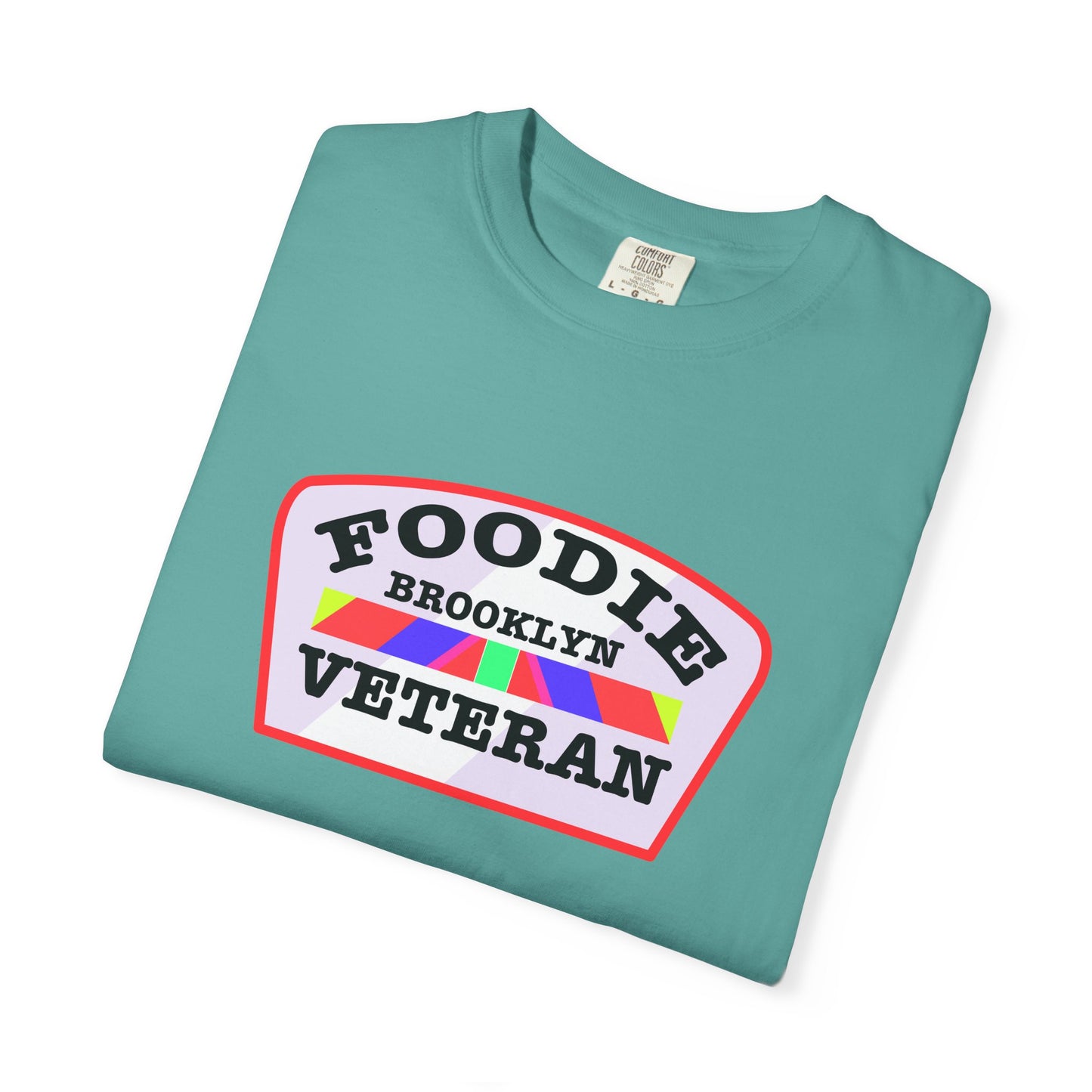 L.O.E.F Foodie Veteran BROOKLYN Unisex Tee Shirt (Soft Pink)
