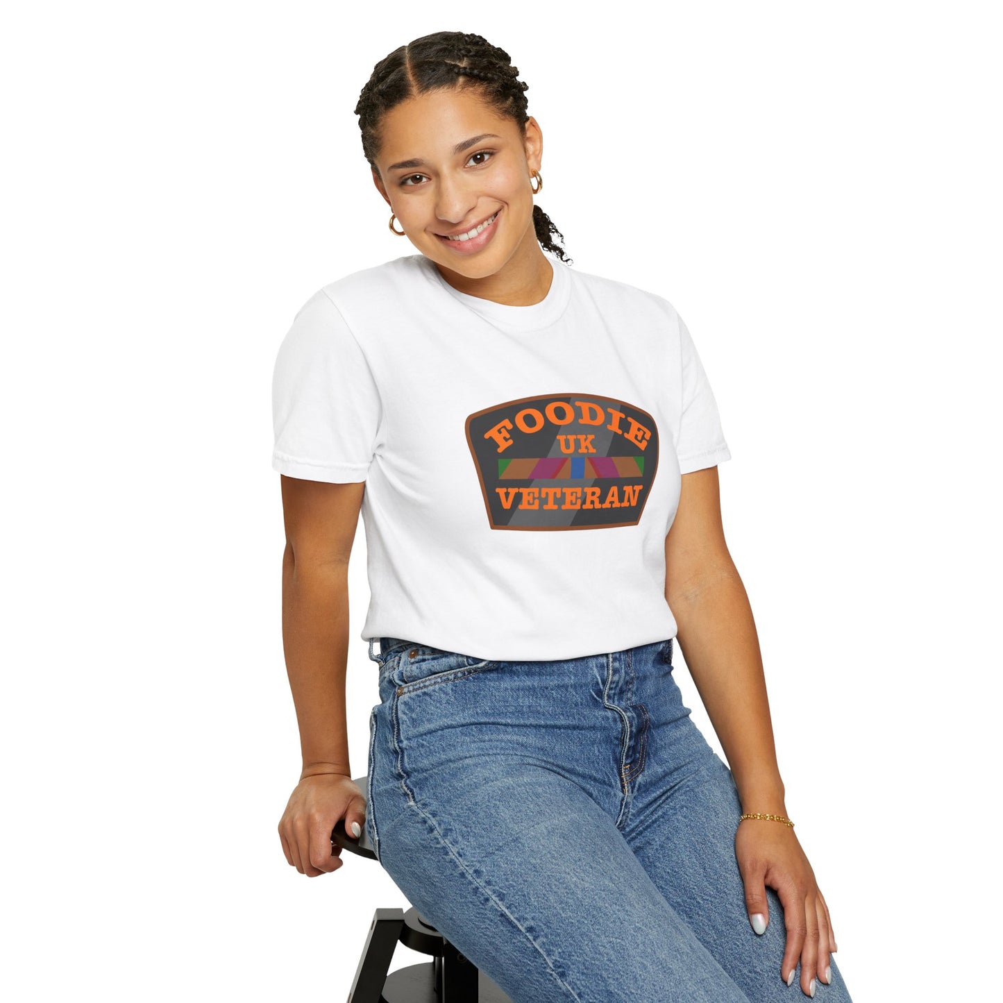 L.O.E.F Foodie Veteran UK Unisex Tee Shirt (Orange)