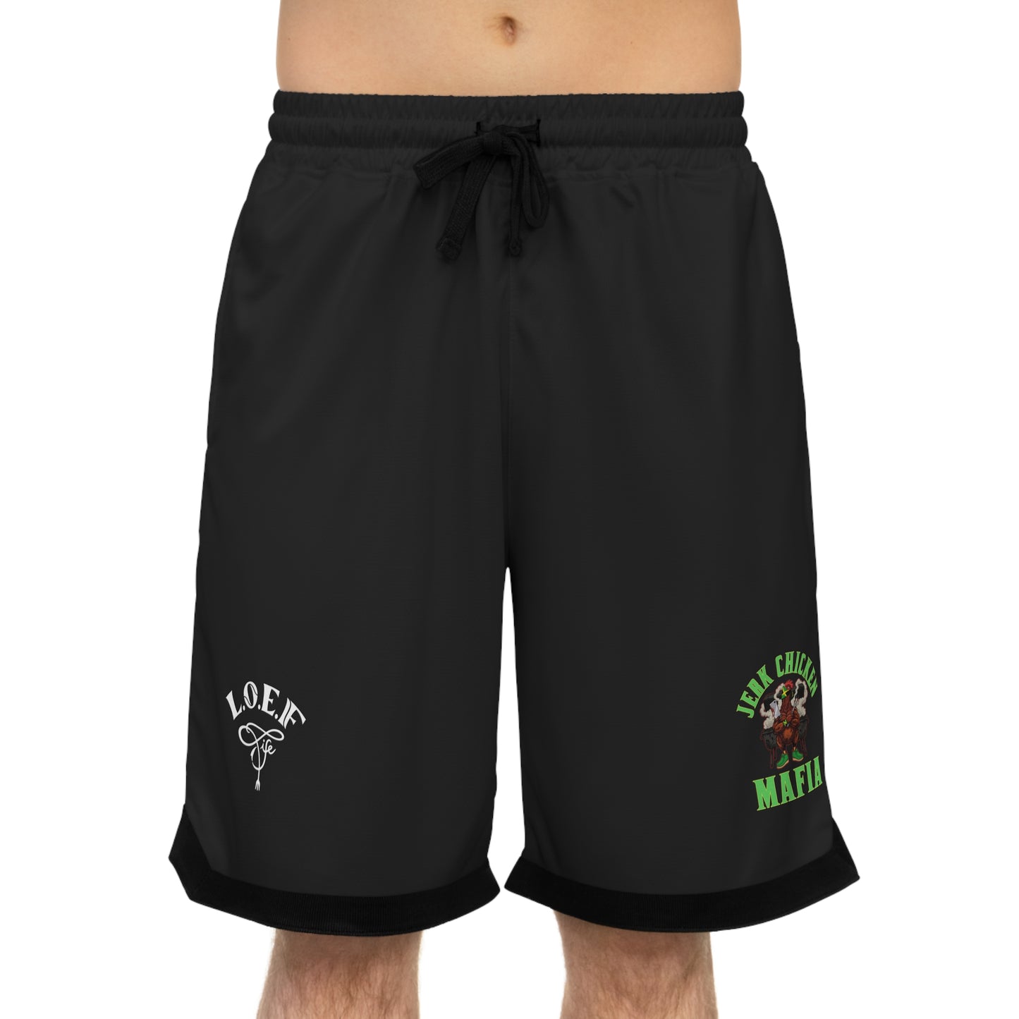 L.O.E.F Jerk Chicken Mafia Basketball Shorts