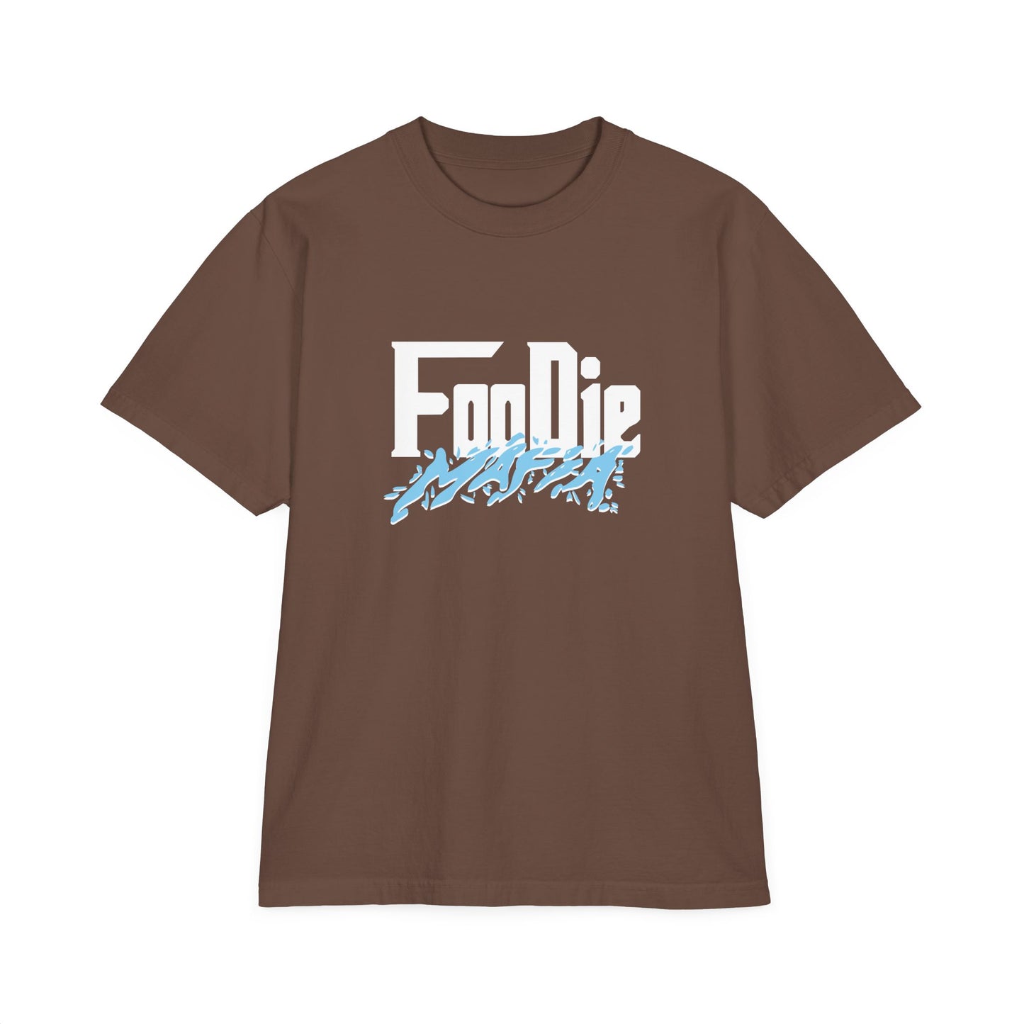 L.O.E.F White Foodie Mafia Unisex Tee shirt (Baby Blue)