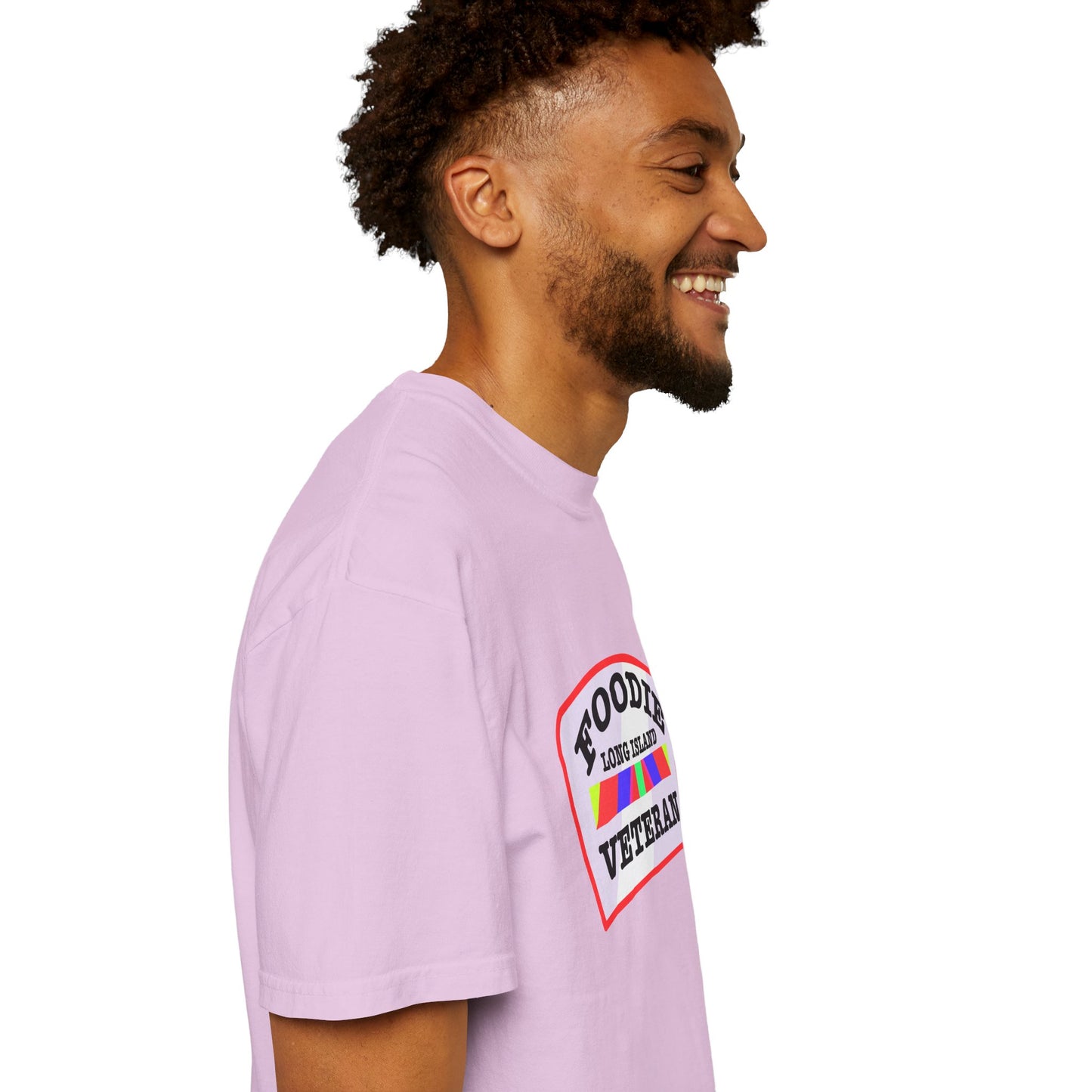 L.O.E.F Foodie Veteran Long Island Unisex Tee Shirt (Soft Pink)
