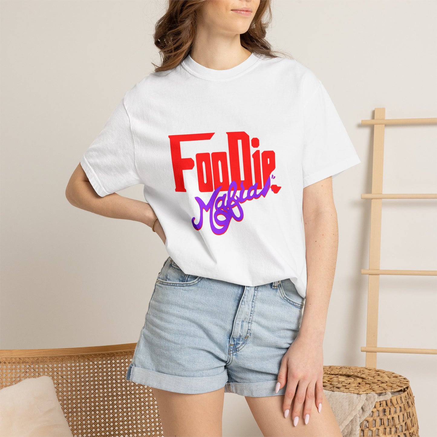 L.O.E.F Red Foodie Mafia Unisex Tee Shirt (Purple)