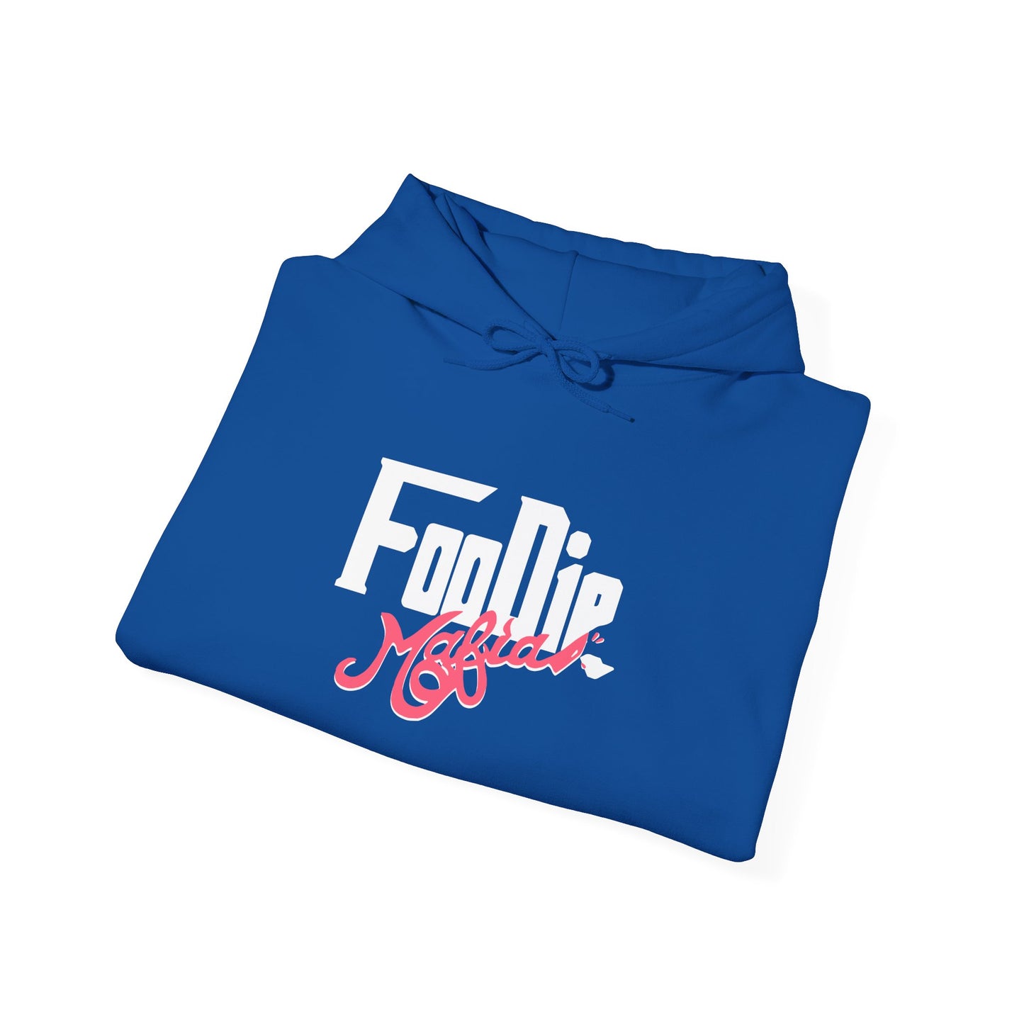 L.O.E.F White Foodie Mafia Unisex Hooded Sweatshirt (Fiery Red)