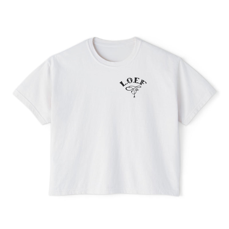 L.O.E.F Foodie 4Life Certified Boxy Tee (Fiery Red)