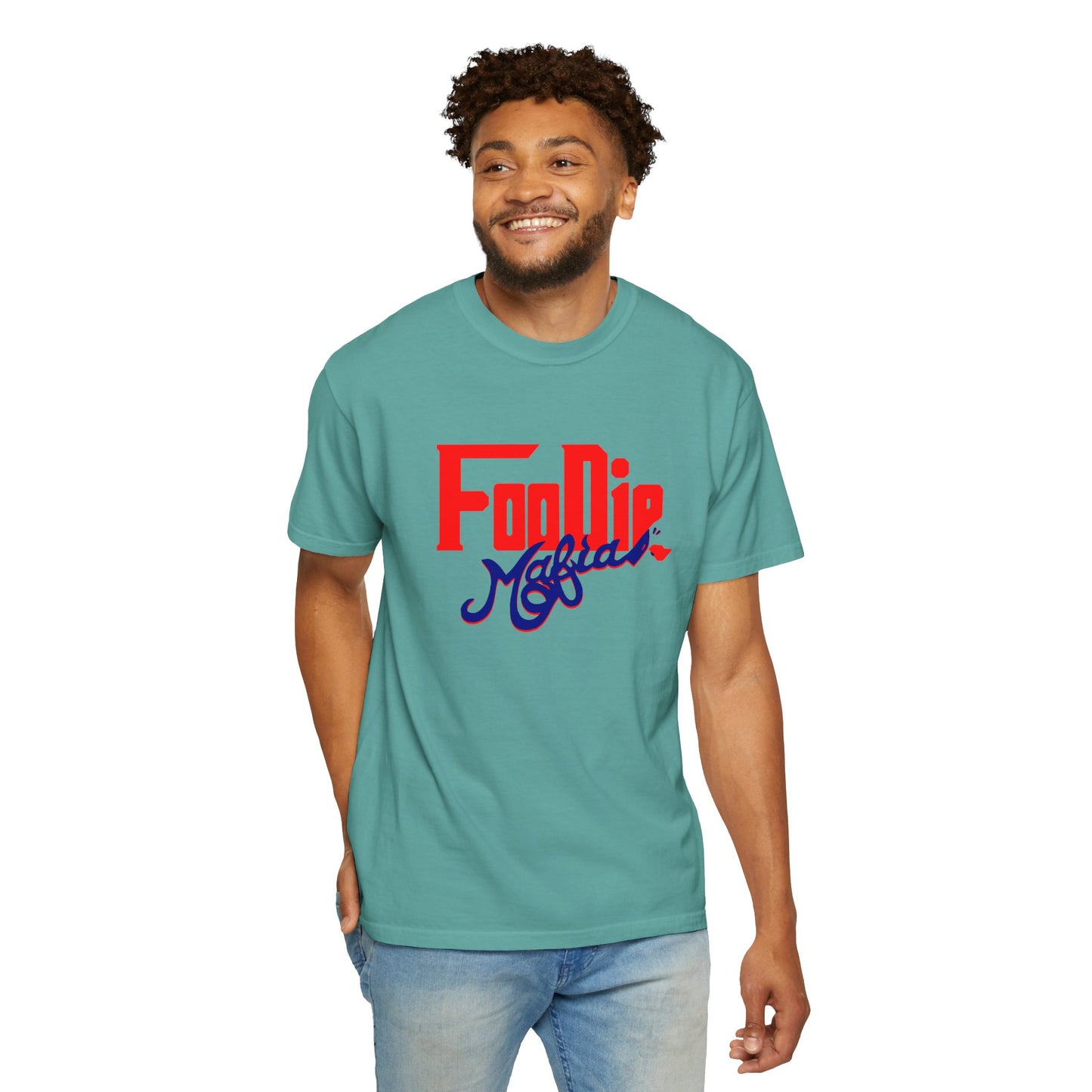 L.O.E.F Red Foodie Mafia Unisex Tee shirt (Dark Blue)