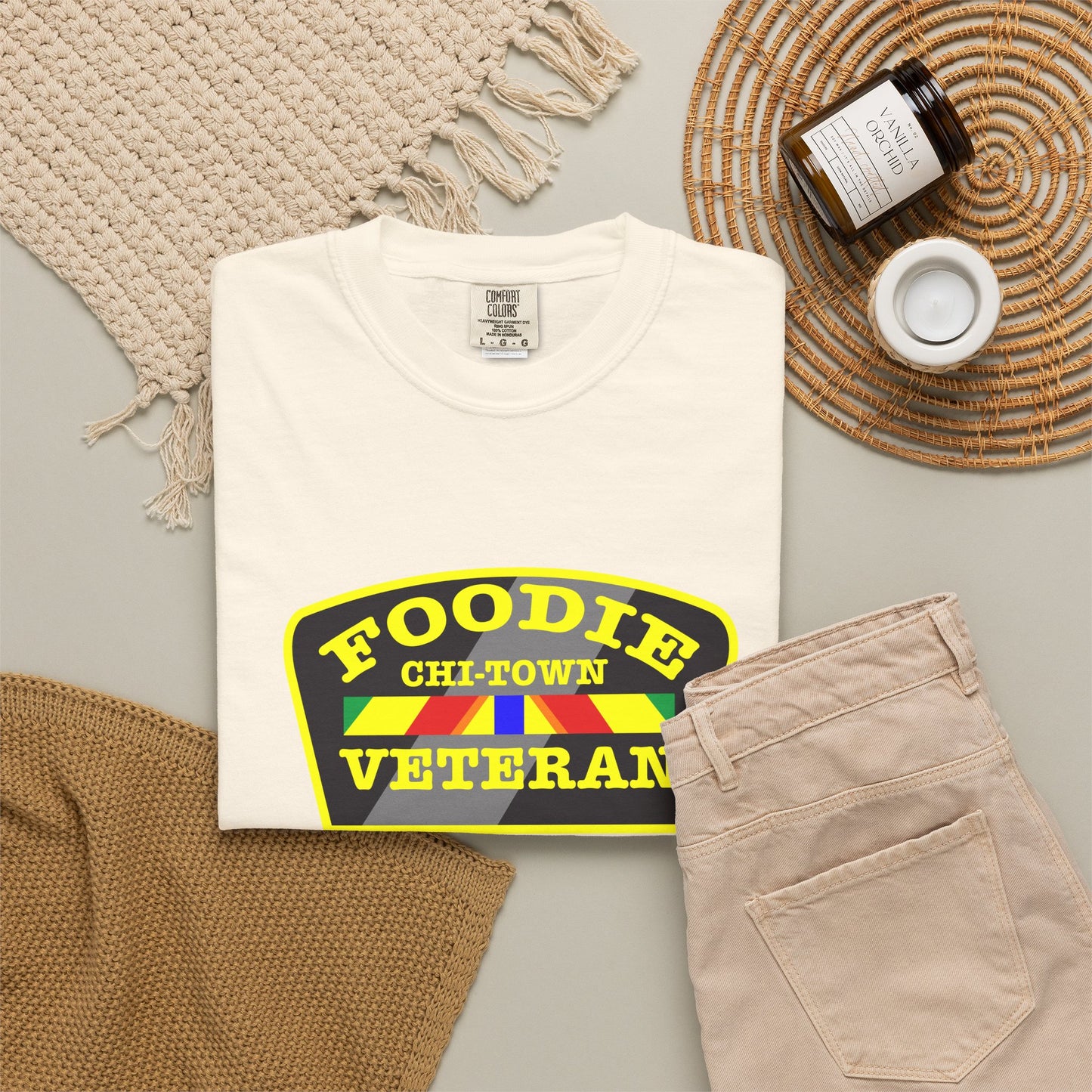 L.O.E.F Foodie Veteran CHI-TOWN Unisex Tee Shirt