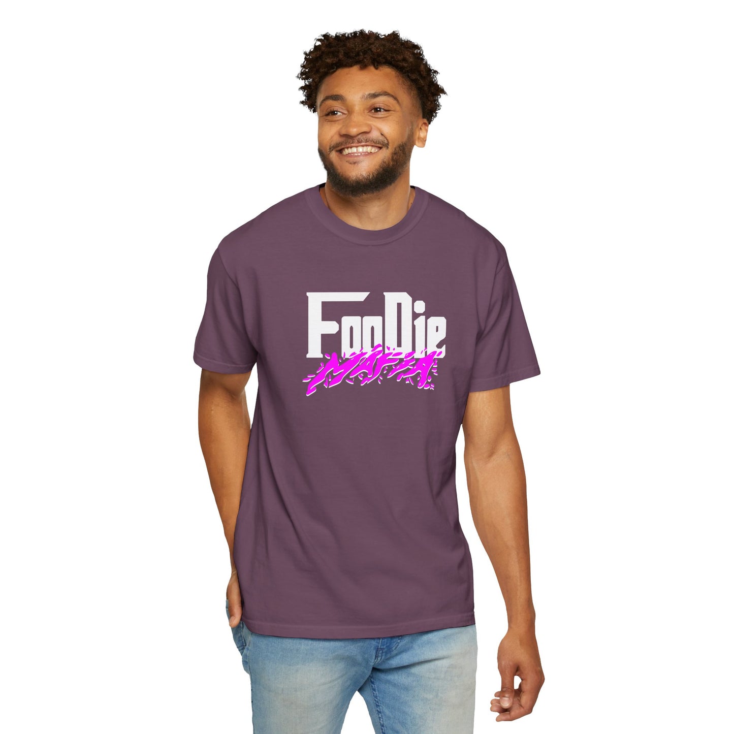 L.O.E.F Foodie Mafia Unisex Tee Shirt  (Purple)
