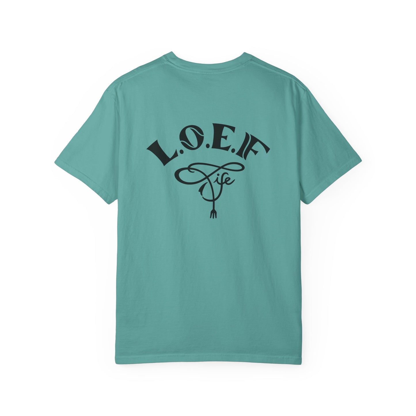 L.O.E.F Foodie 4Life Certified Unisex Tee Shirt (Neon Green)