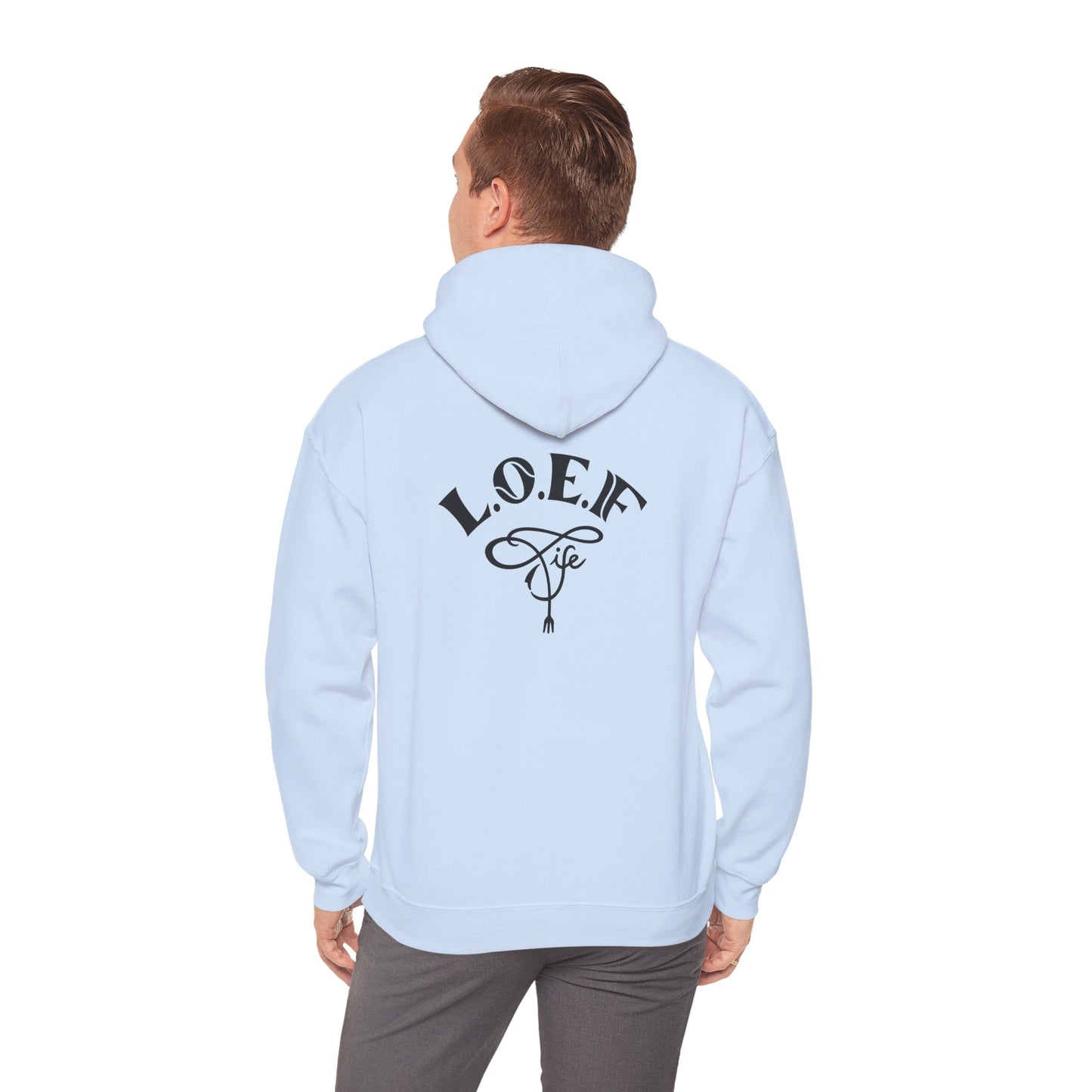 L.O.E.F Foodie 4Life Vegan Hoodie (Fuchsia)