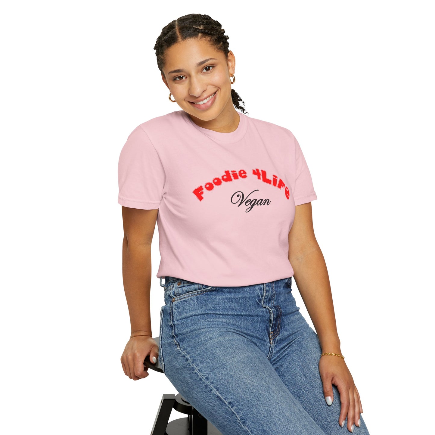 L.O.E.F Foodie 4Life Vegan Unisex Tee Shirt (Fiery Red)