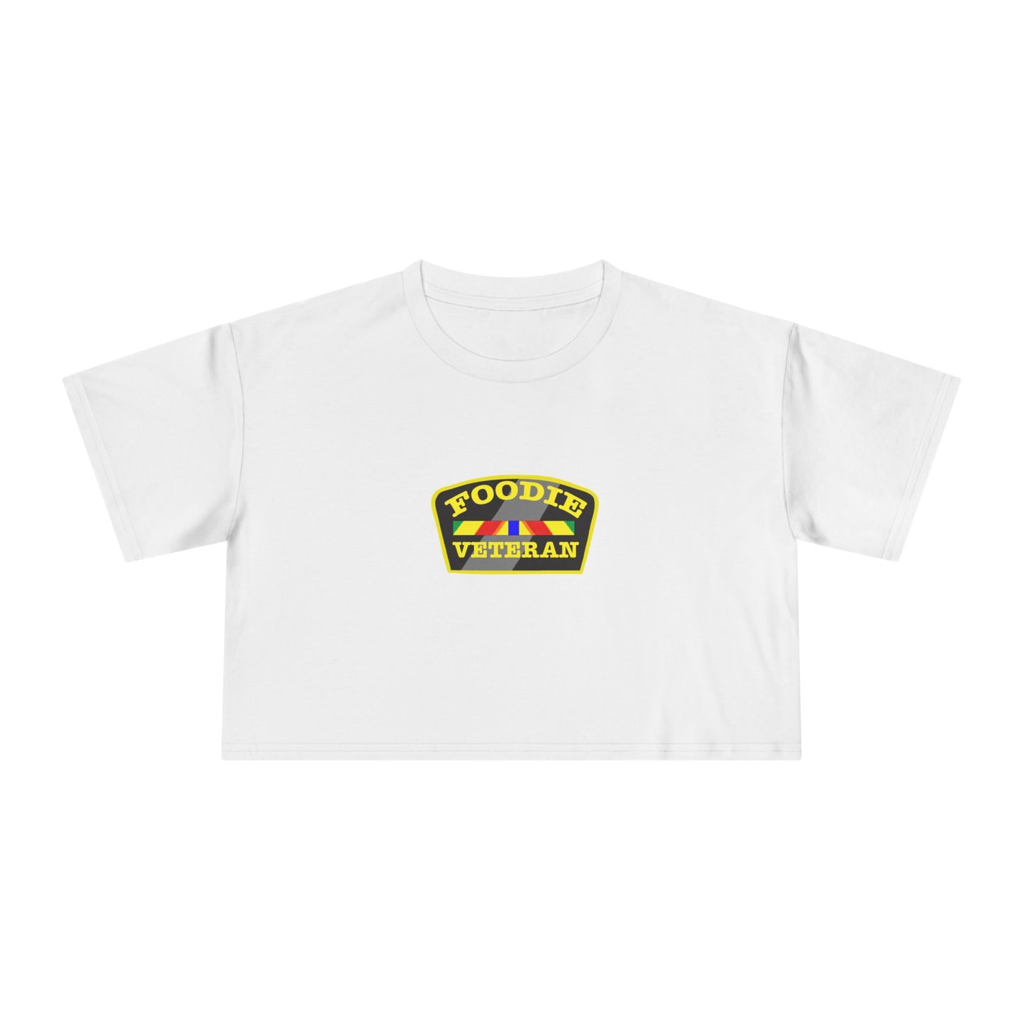 L.O.E.F Foodie Veteran Women's Crop Tee