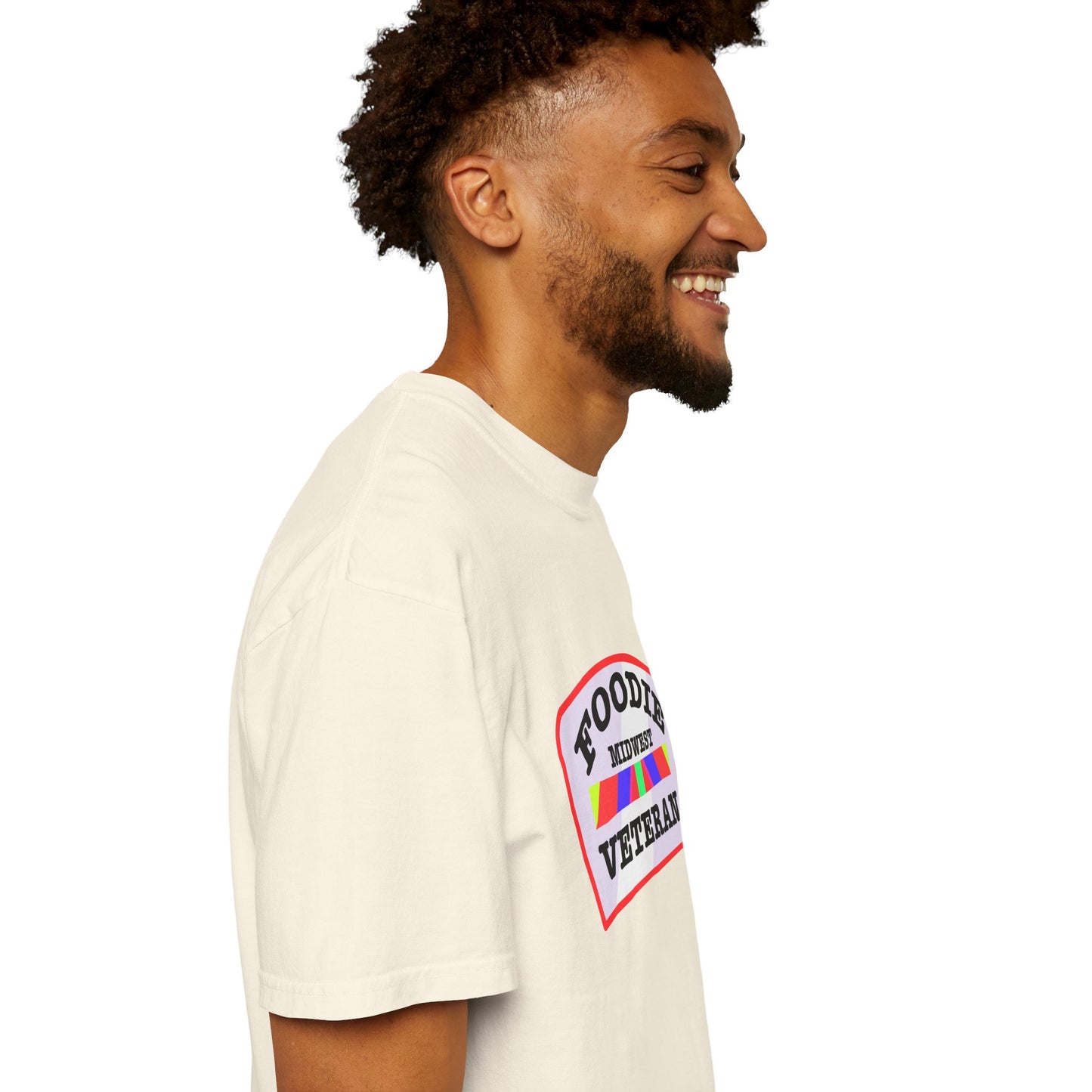 L.O.E.F Foodie Veteran MIDWEST Unisex Tee Shirt (Soft Pink)