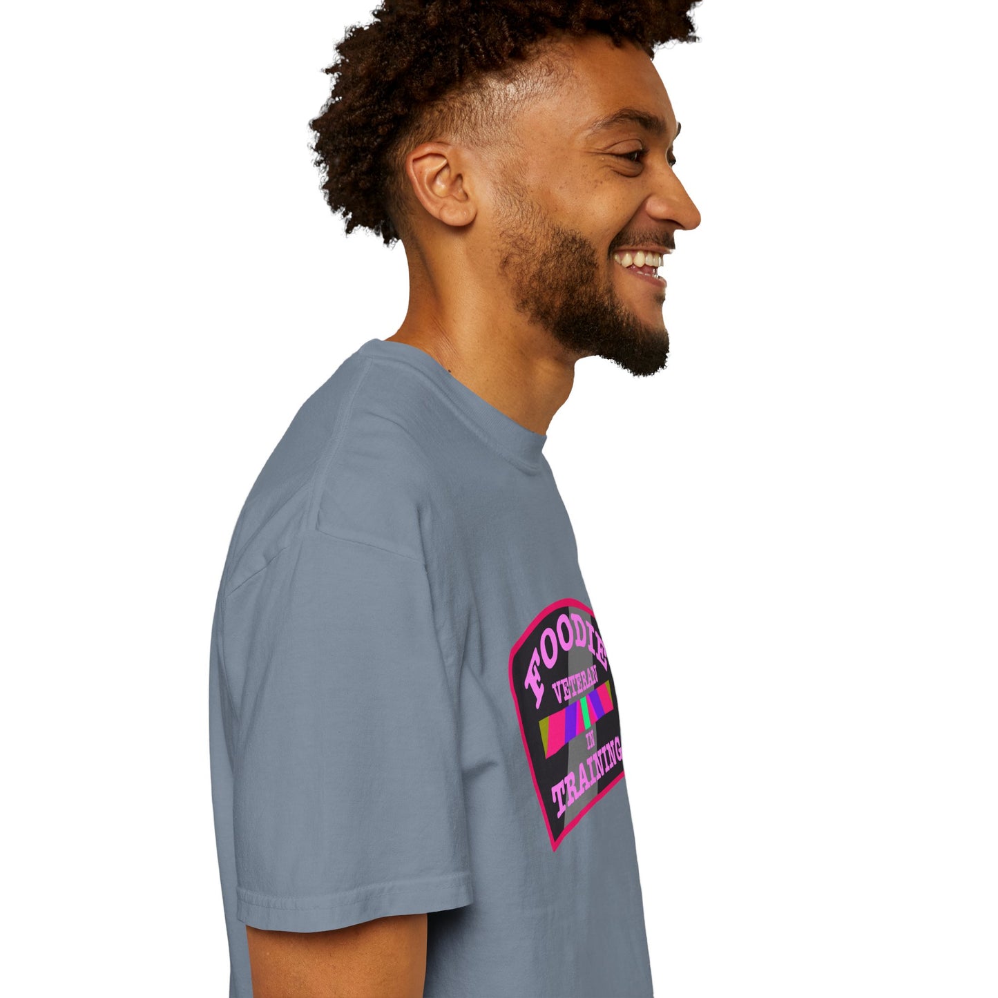 L.O.E.F Foodie Veteran IN TRAINING Unisex Tee Shirt (Pink)