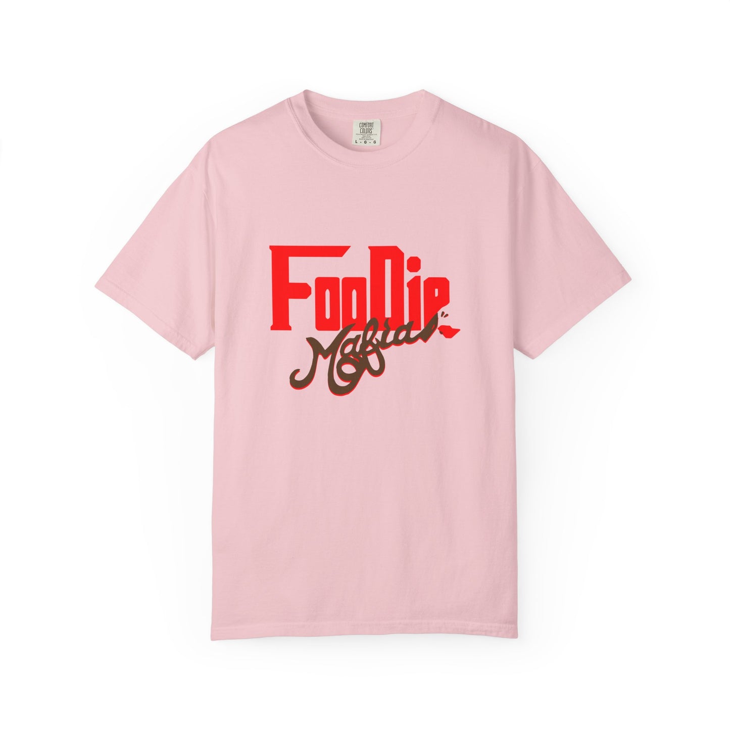 L.O.E.F Red Foodie Mafia Unisex Tee Shirt (Dark Brown)