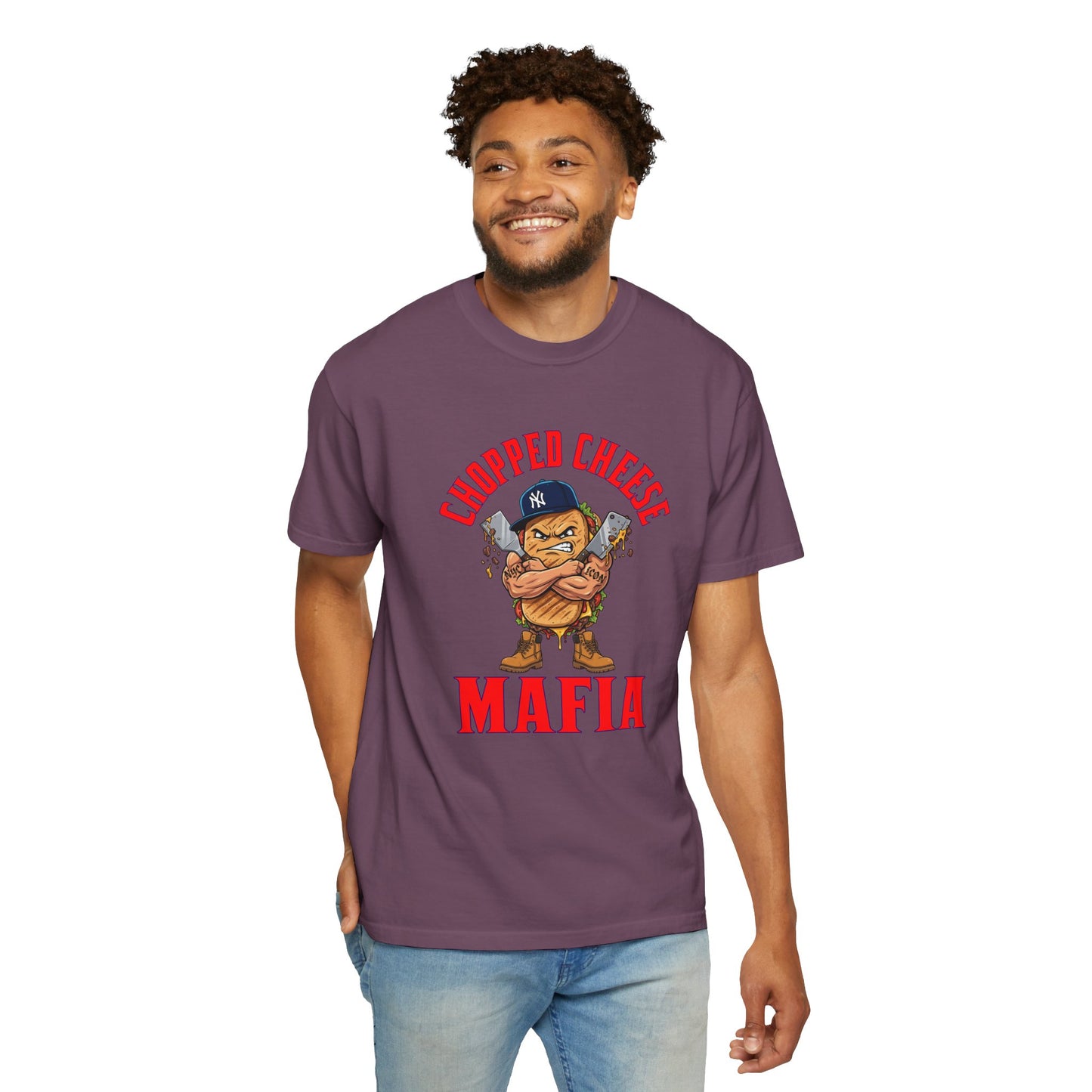 L.O.E.F Mafia Chopped Cheese Unisex Tee Shirt (Red)