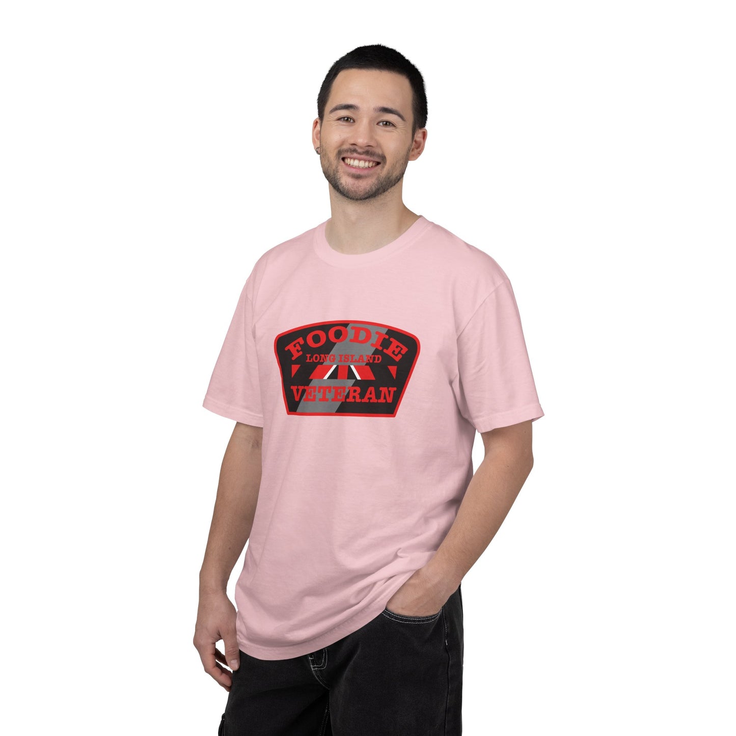 L.O.E.F Foodie Veteran Long Island Unisex Tee Shirt (Red)