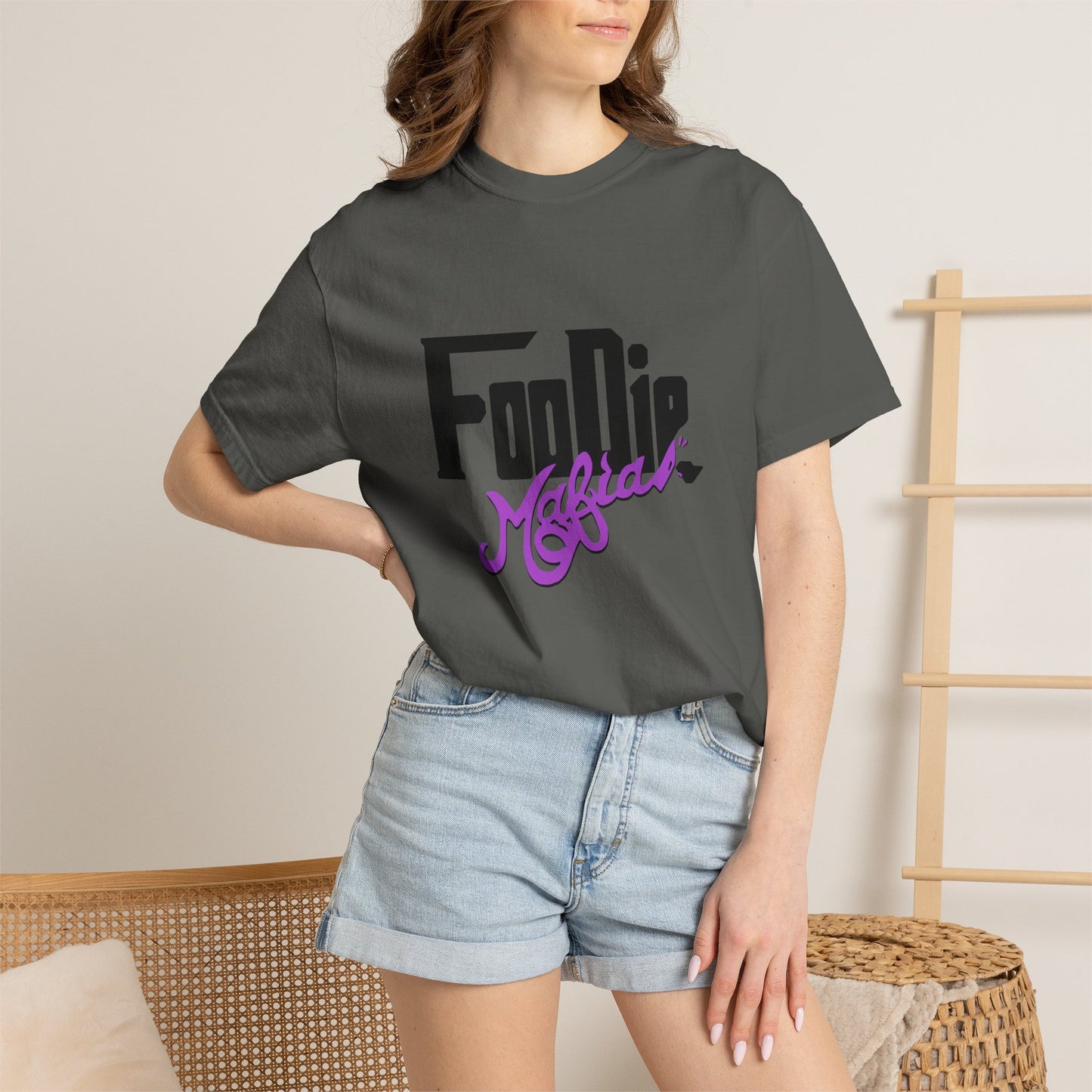 L.O.E.F Foodie Mafia Unisex Tee shirt (Bright Purple)