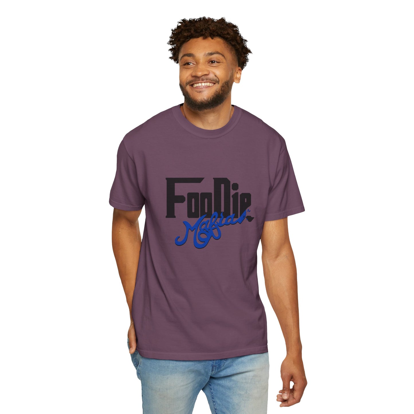 L.O.E.F Foodie Mafia Unisex Tee shirt (Cobalt Blue)