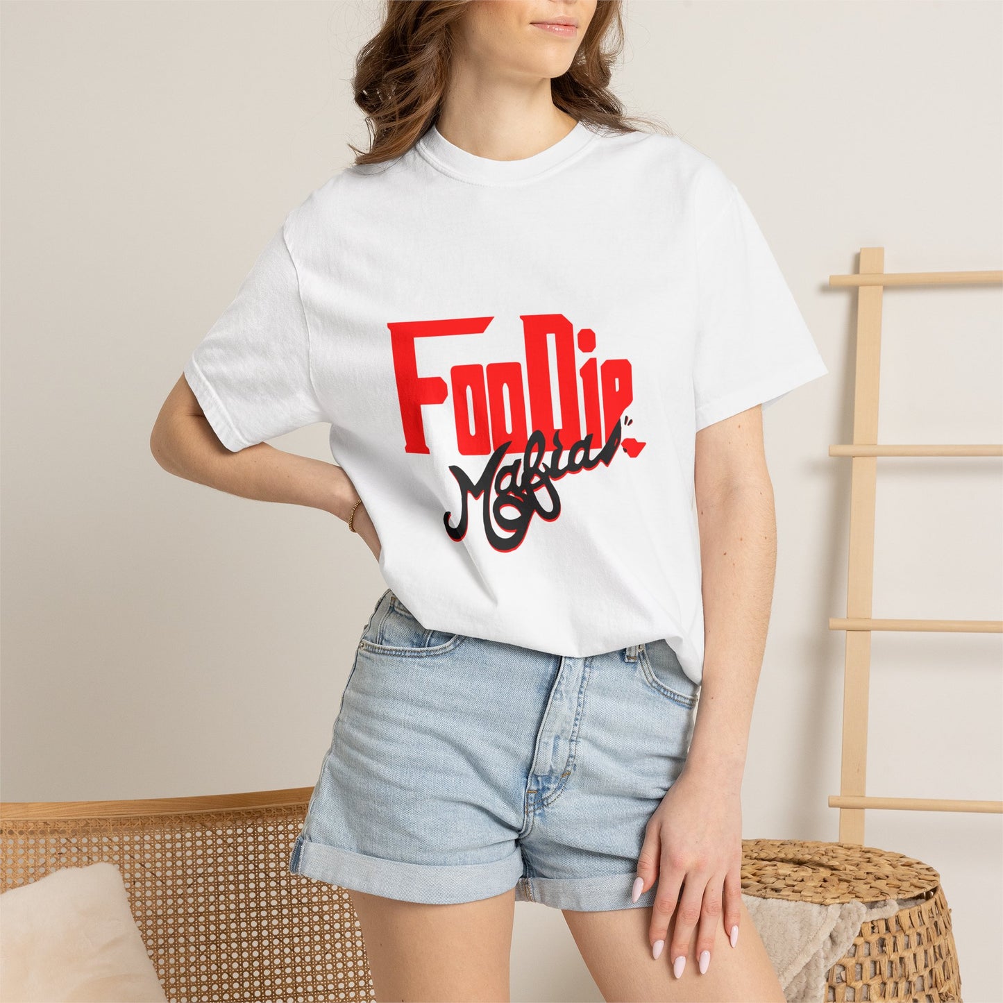 L.O.E.F Red Foodie Mafia Unisex Tee shirt (Black)