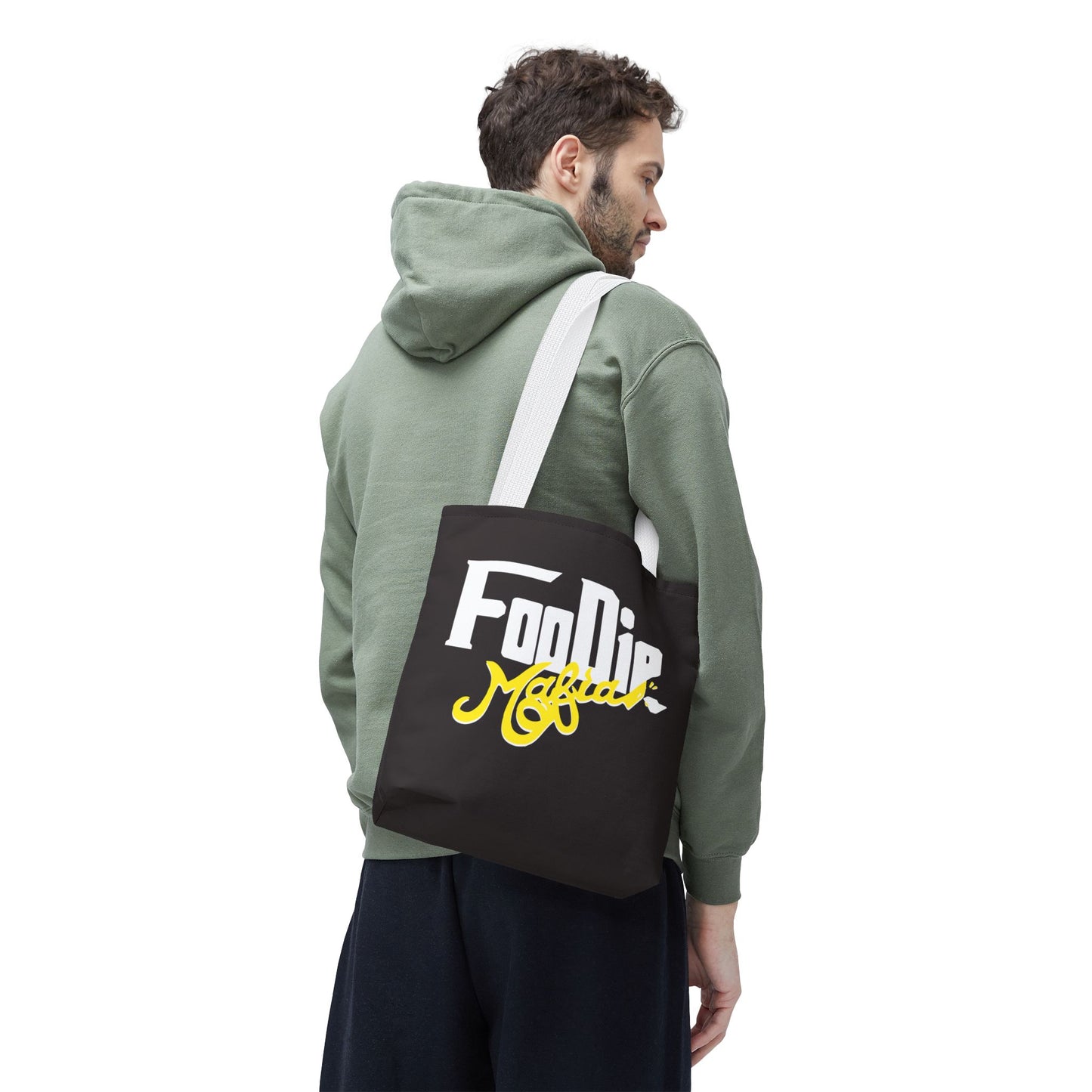 L.O.E.F White Foodie Mafia Tote Bag (Yellow)
