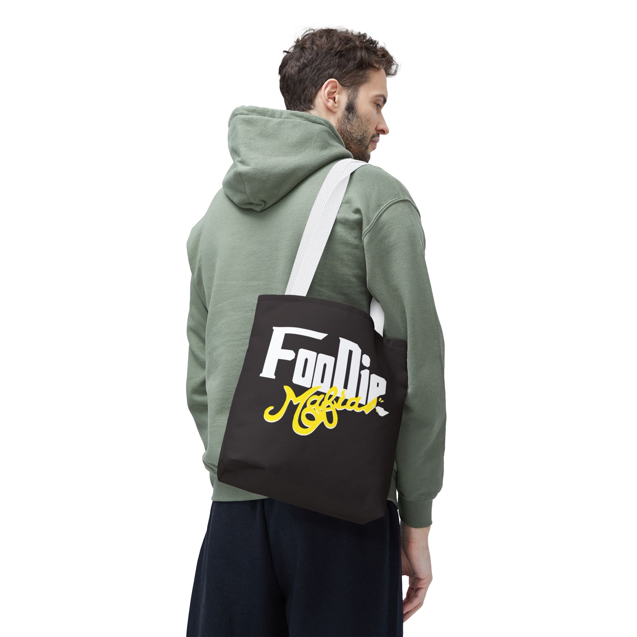L.O.E.F White Foodie Mafia Tote Bag (Yellow)